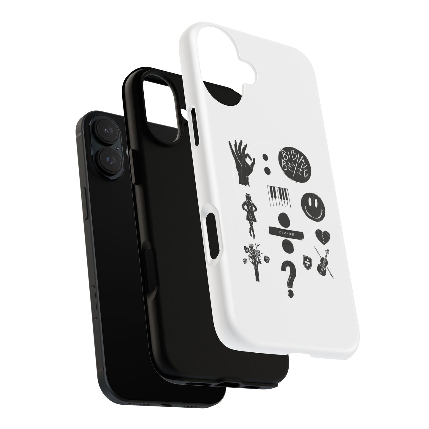 Ocean Wave with Heart Outline Tough Magnetic case