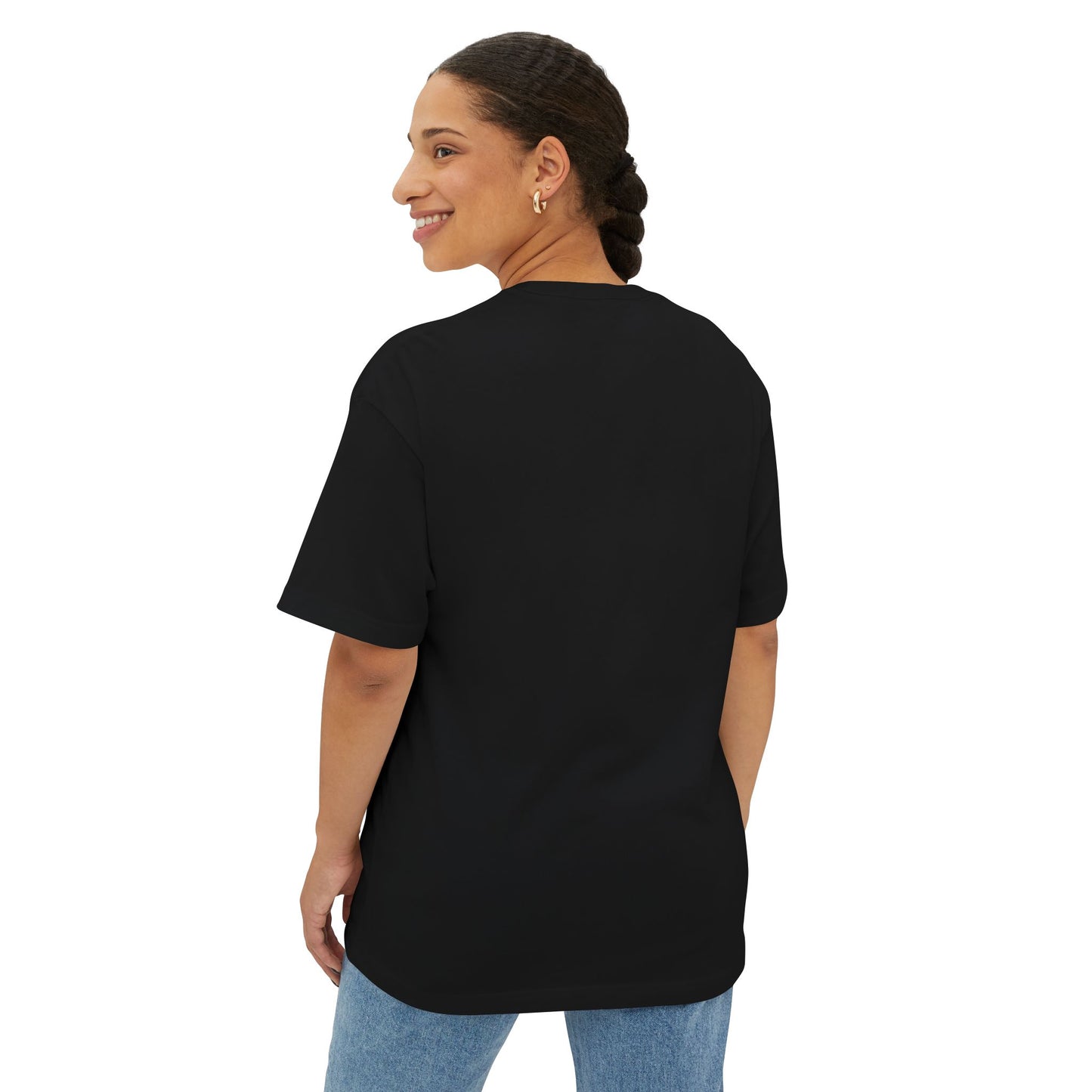 White Paw Print Oversized Boxy Tee