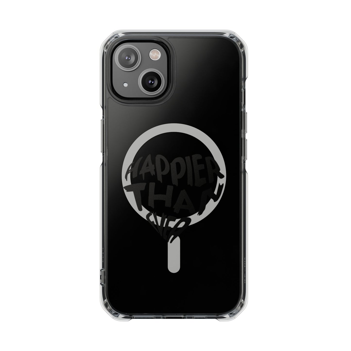 Happier Heart Lettering Magnetic Clear Impact Case