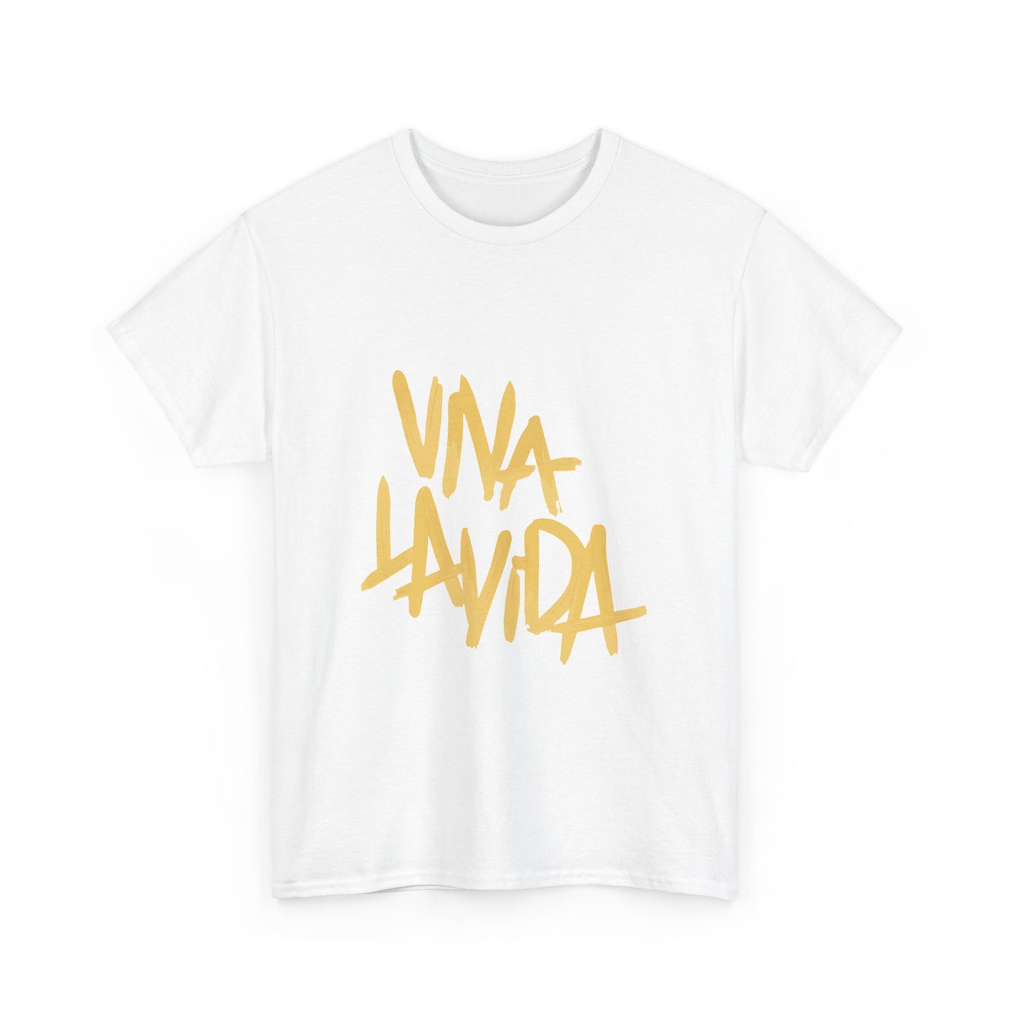 Golden Brush Script Unisex Cotton Tee