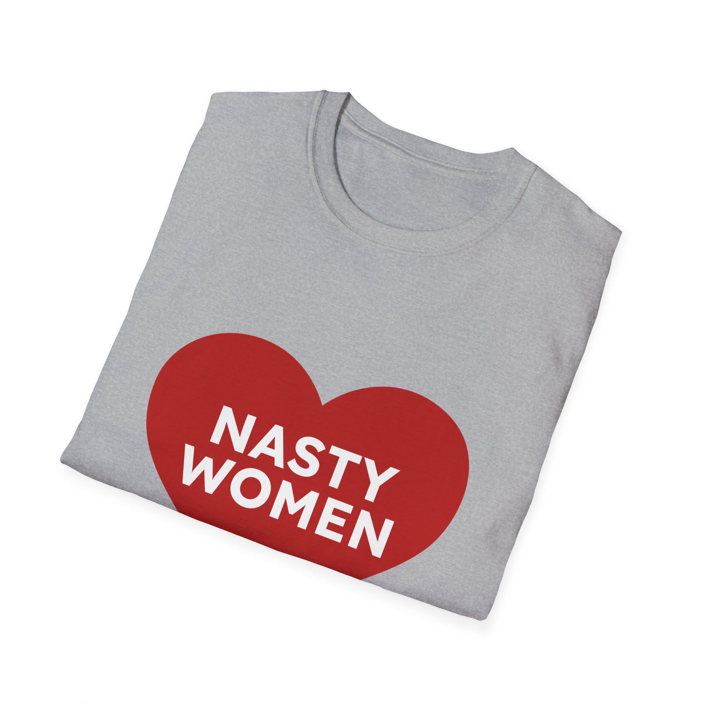 Nasty Women Heart - Unisex Softstyle T-shirt