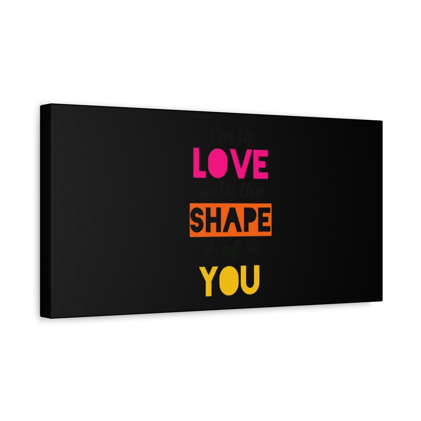 Orange Divide Symbol Matte Canvas