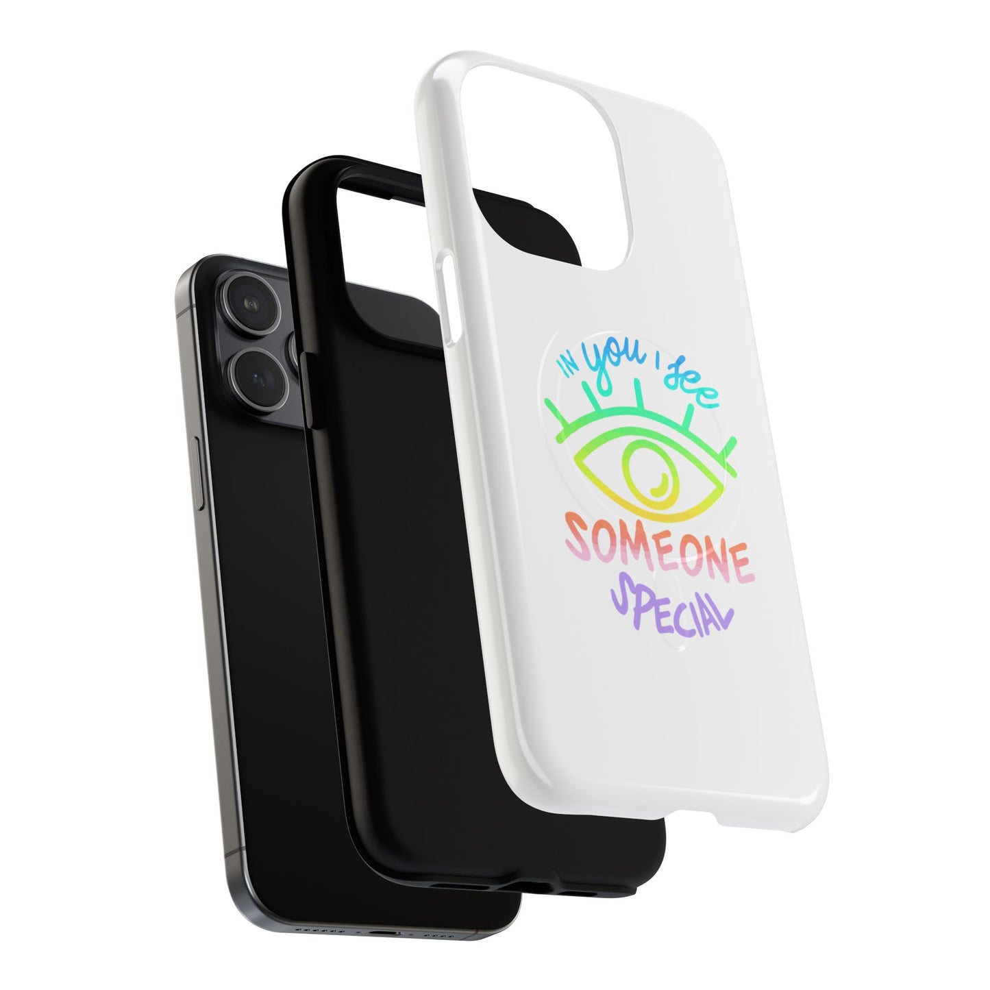 Vibrant Eye and Text Tough Magnetic Case