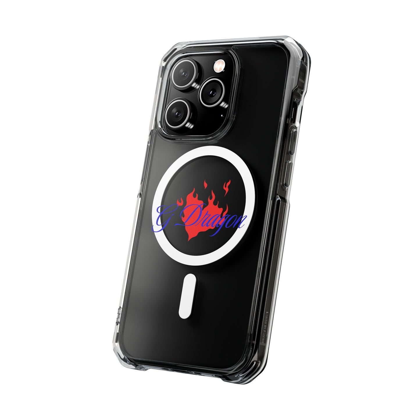 Heart on Fire Bold Script Magnetic Clear Impact Case