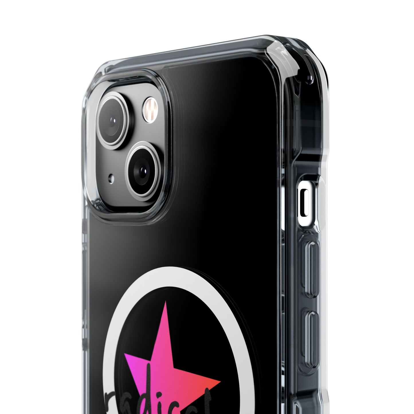 Flame Script Statement Magnetic Clear Impact case