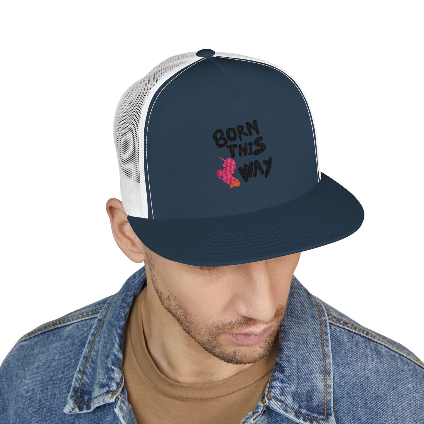 Born This Way Unicorn trucker Cap