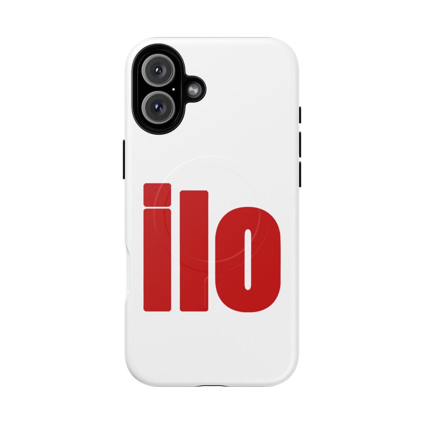 ILO Bold Red Block Tough Magnetic Case