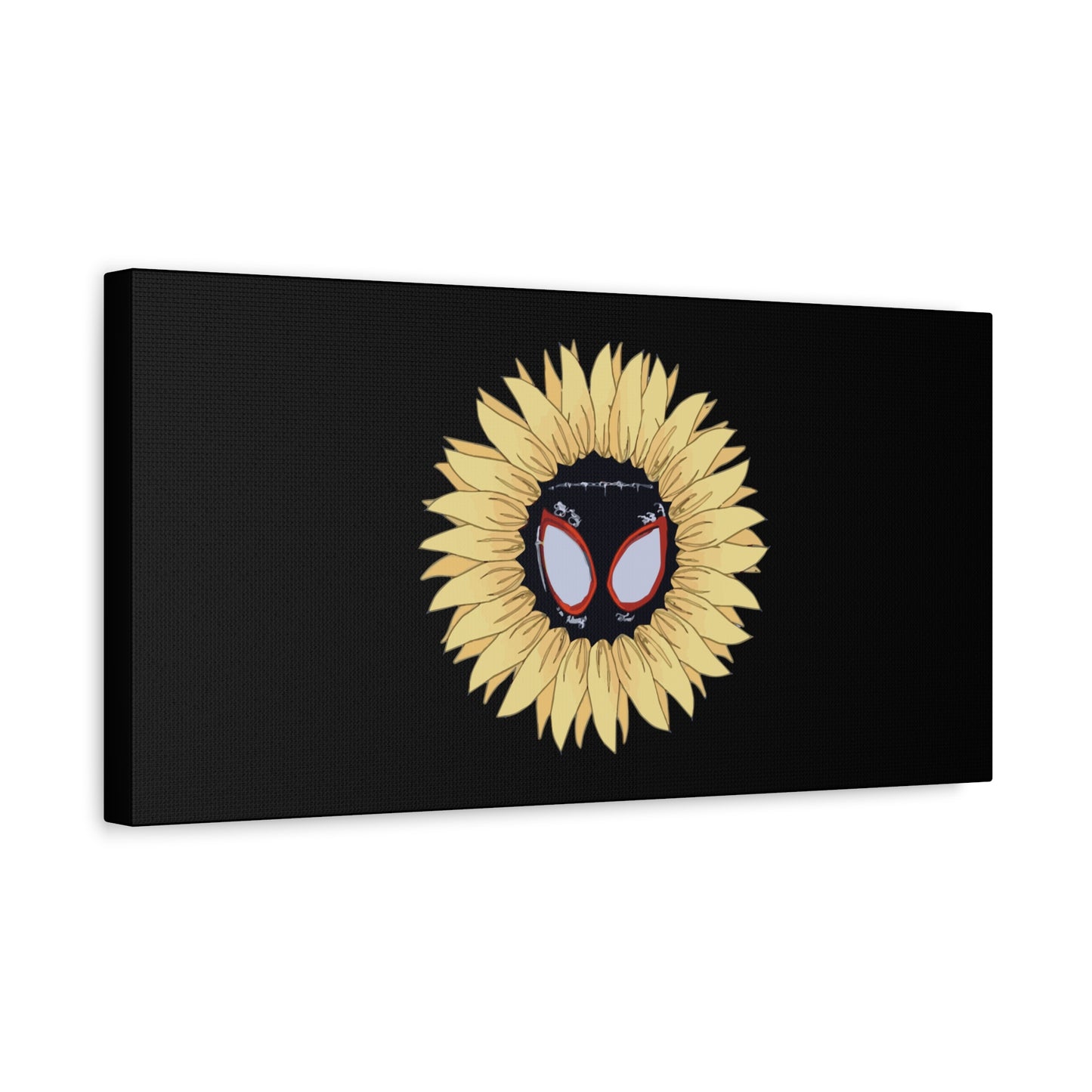 Sunflower Mask Illustration Canvas