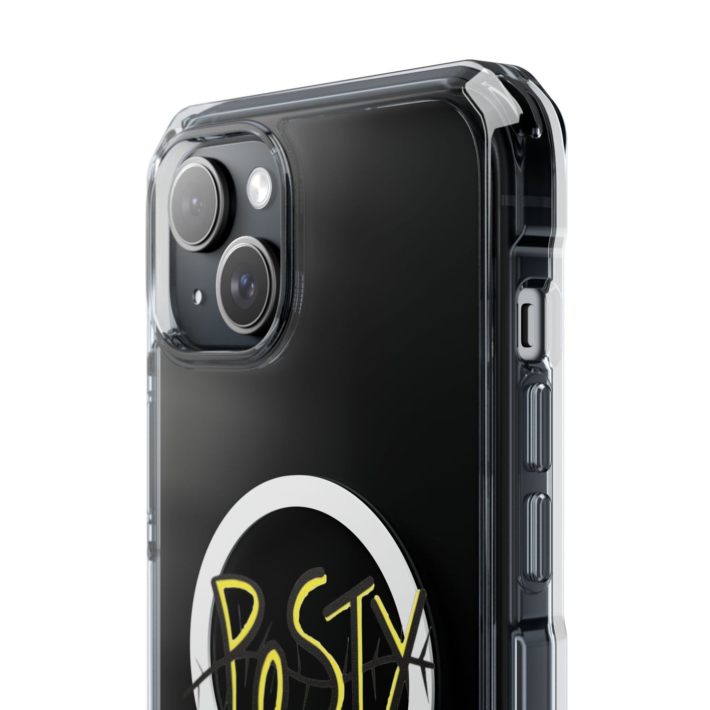 Abstract Black Barbed Wire Magnetic Impact Case