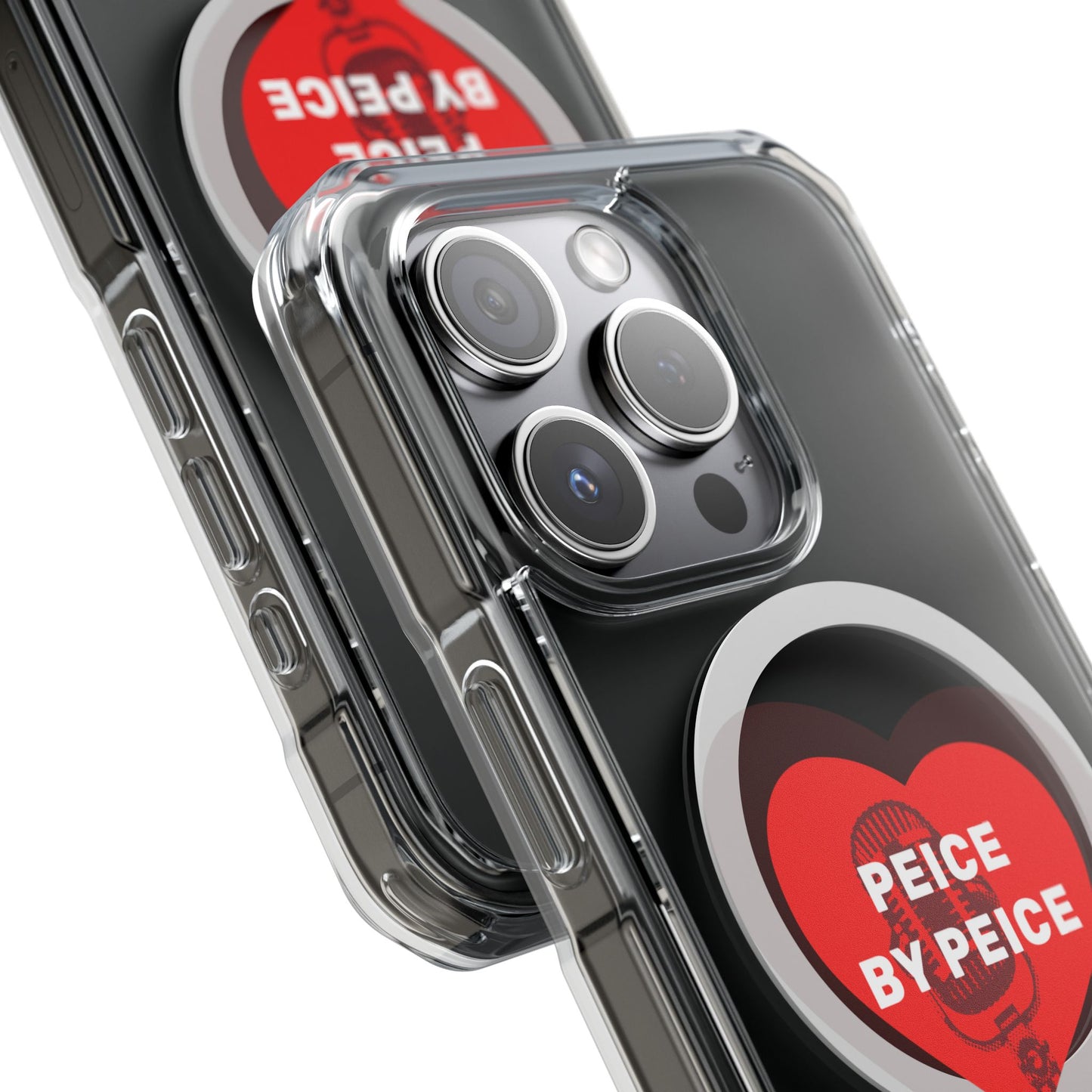 Piece by Piece Mic Drop Magnetic clear Impact Case