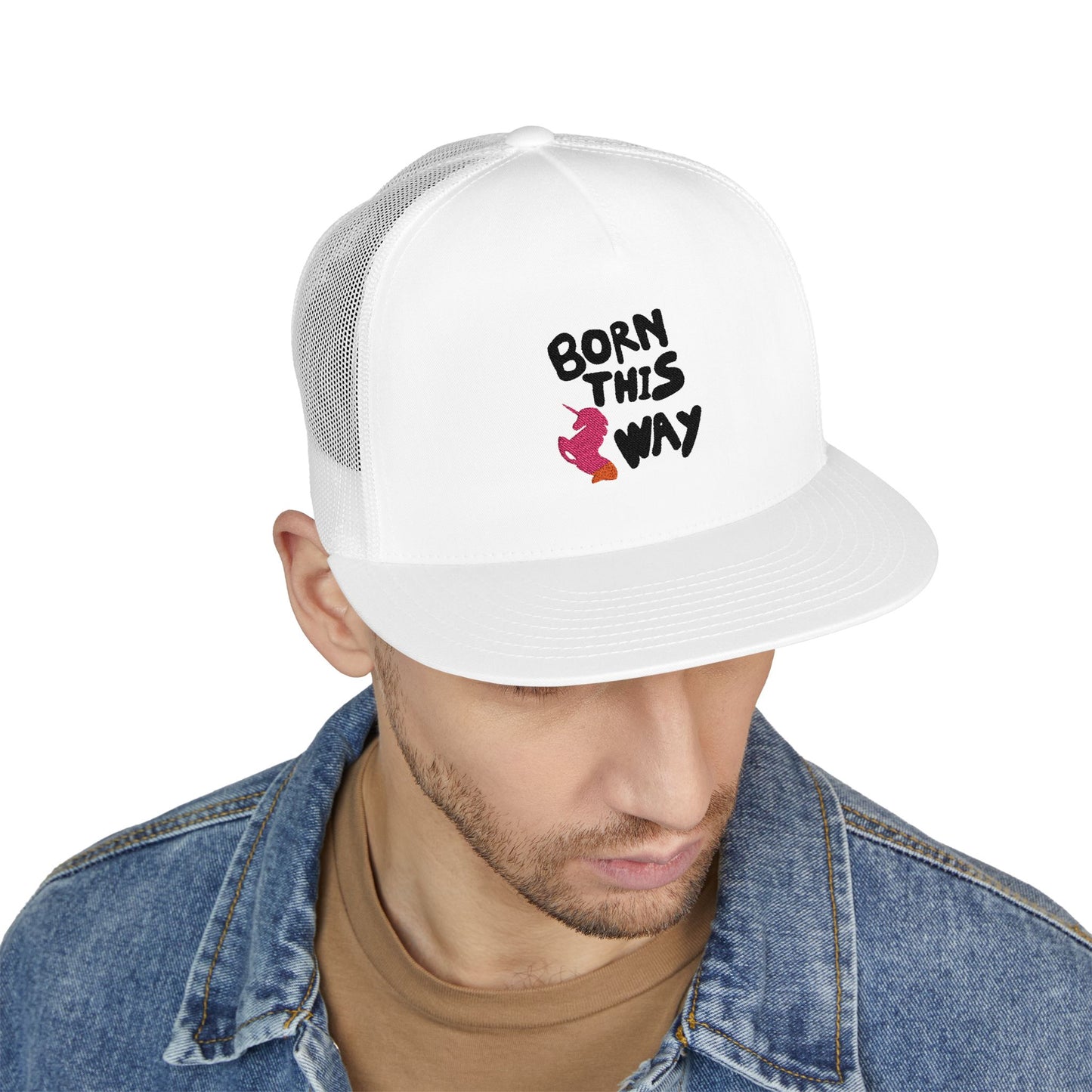 Born This Way Unicorn trucker Cap