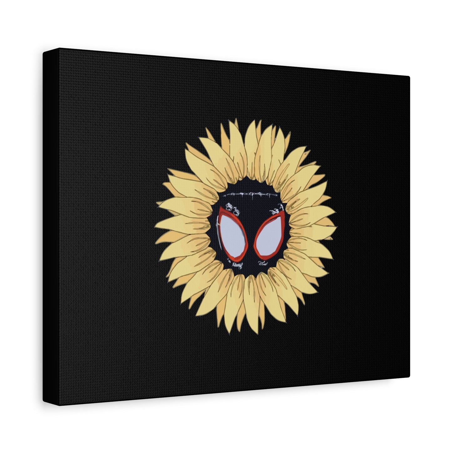 Sunflower Mask Illustration Canvas