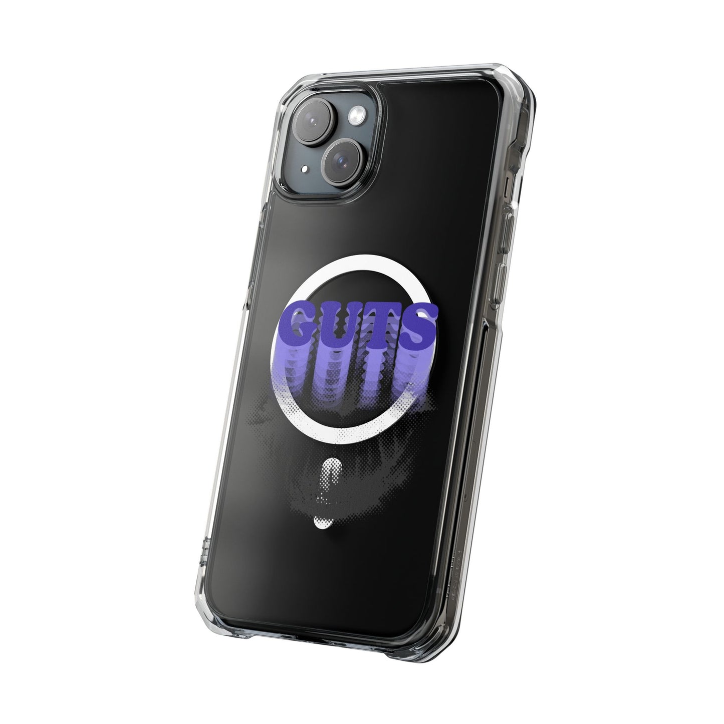 Guts Drip Effect Halftone Magnetic Clear Impact Case