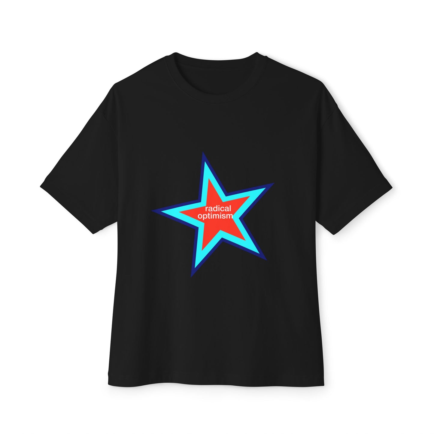 Power of Positivity Star Unisex Oversized Boxy Tee