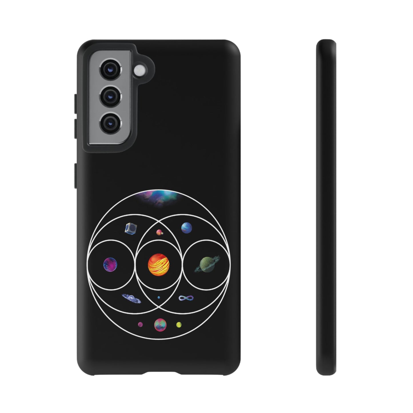 Premium Tough Case for Samsung S21 to S25 Ultra Showcasing Coldplay’s Illustration Concept