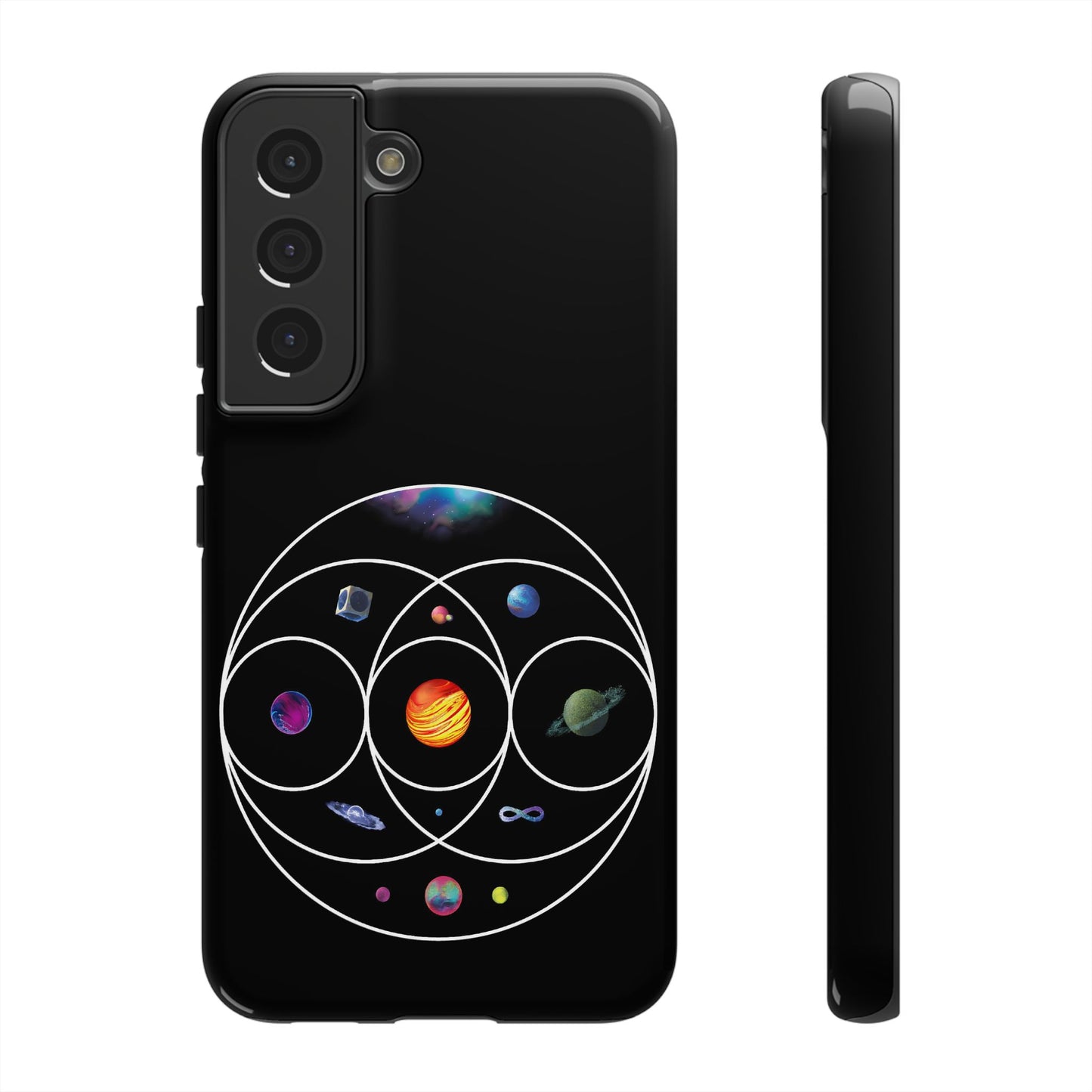 Premium Tough Case for Samsung S21 to S25 Ultra Showcasing Coldplay’s Illustration Concept