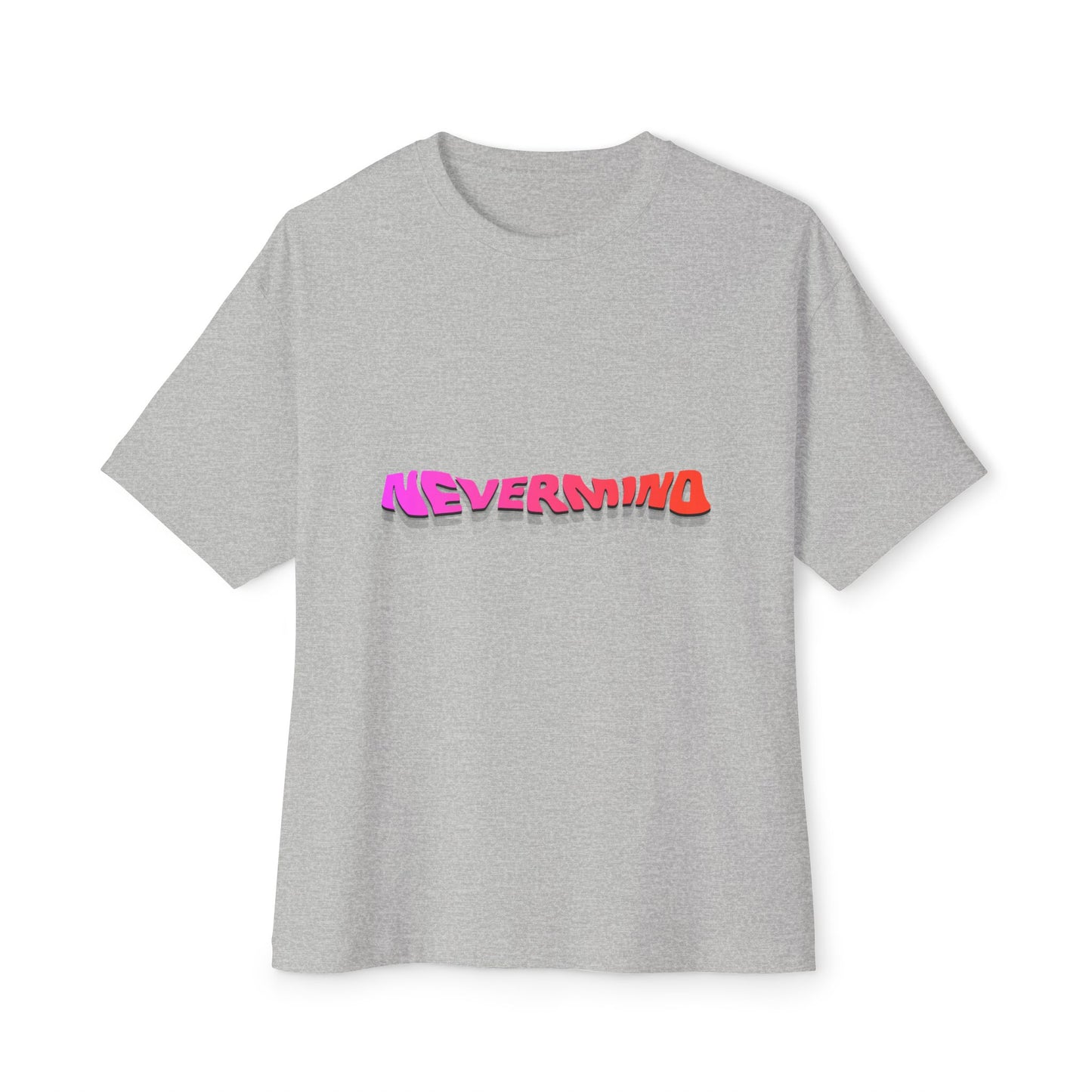 Wavy Groovy Typography Unisex Oversized Boxy Tee