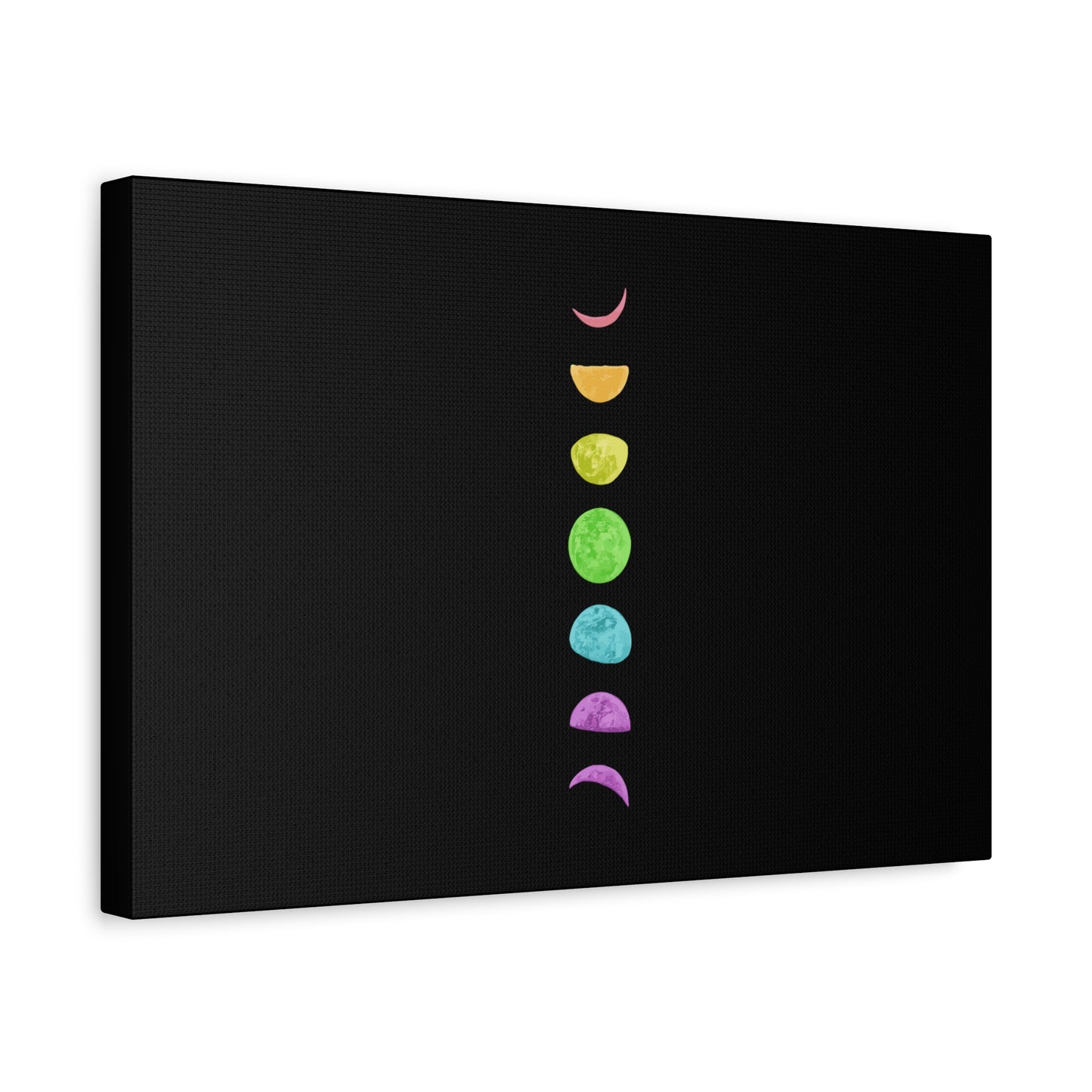 Rainbow Lunar Phases Canvas