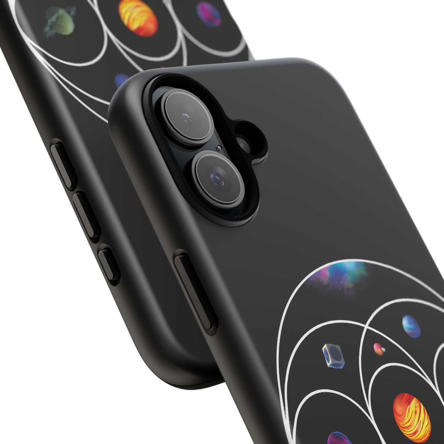 Premium Tough Case for iPhone 12 to 16 Pro Max Showcasing Coldplay’s Illustration Concept