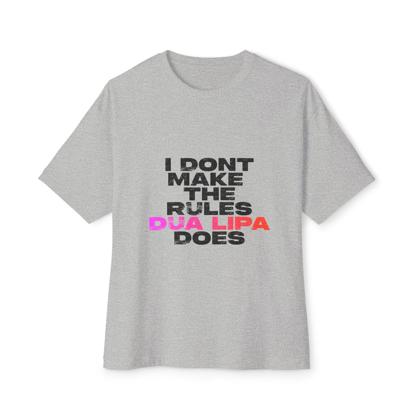 Retro Fade Letter Unisex Oversized Boxy Tee