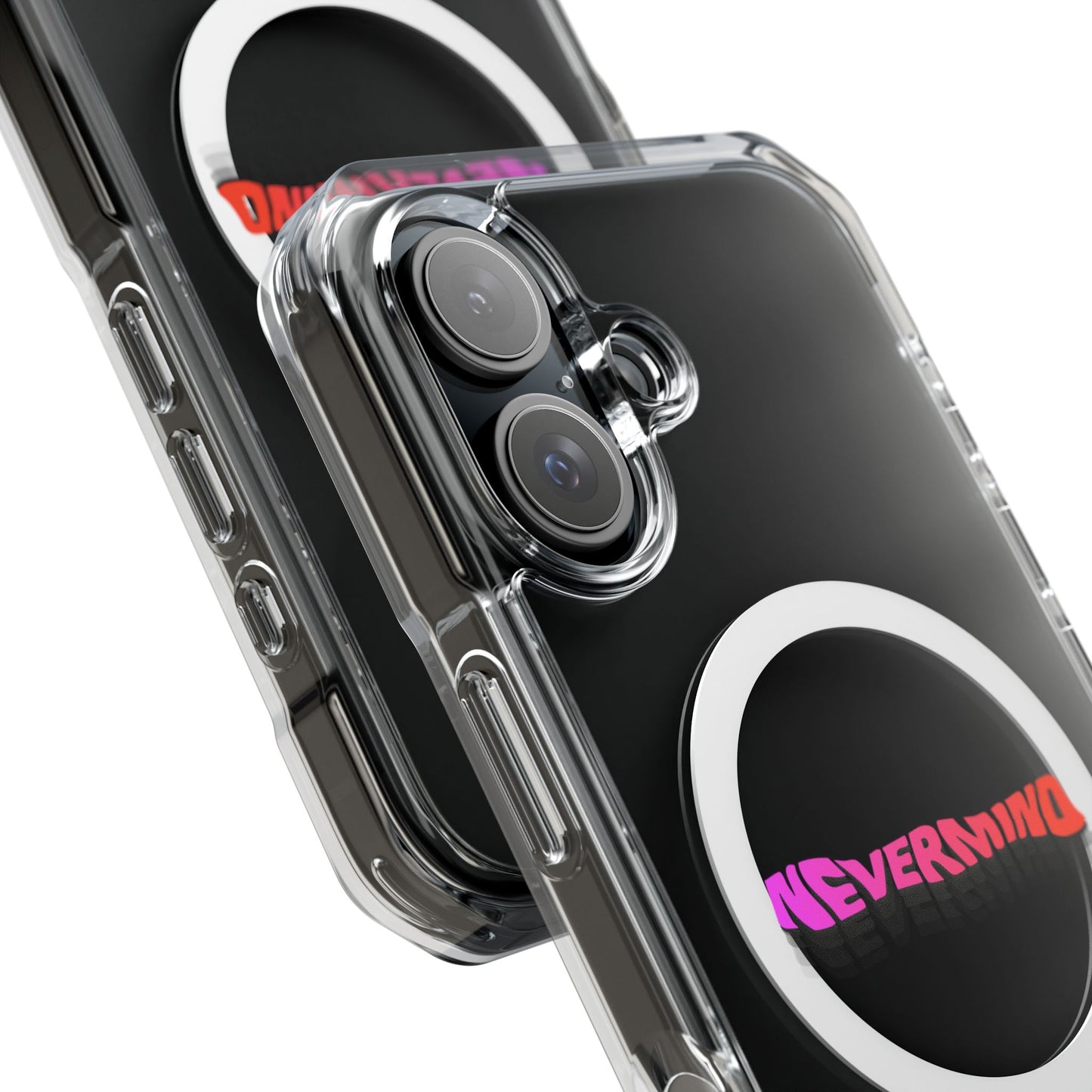 Wavy Groovy Typography Magnetic Clear Impact case