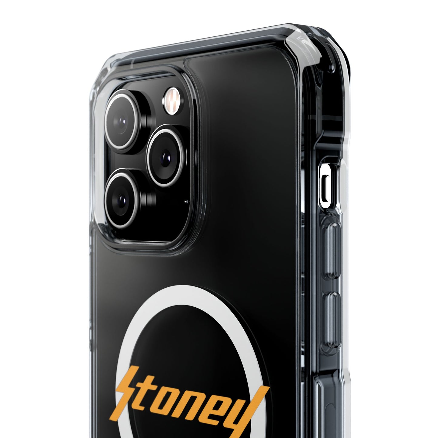 Orange Lightning Text Logo Magnetic Impact Case