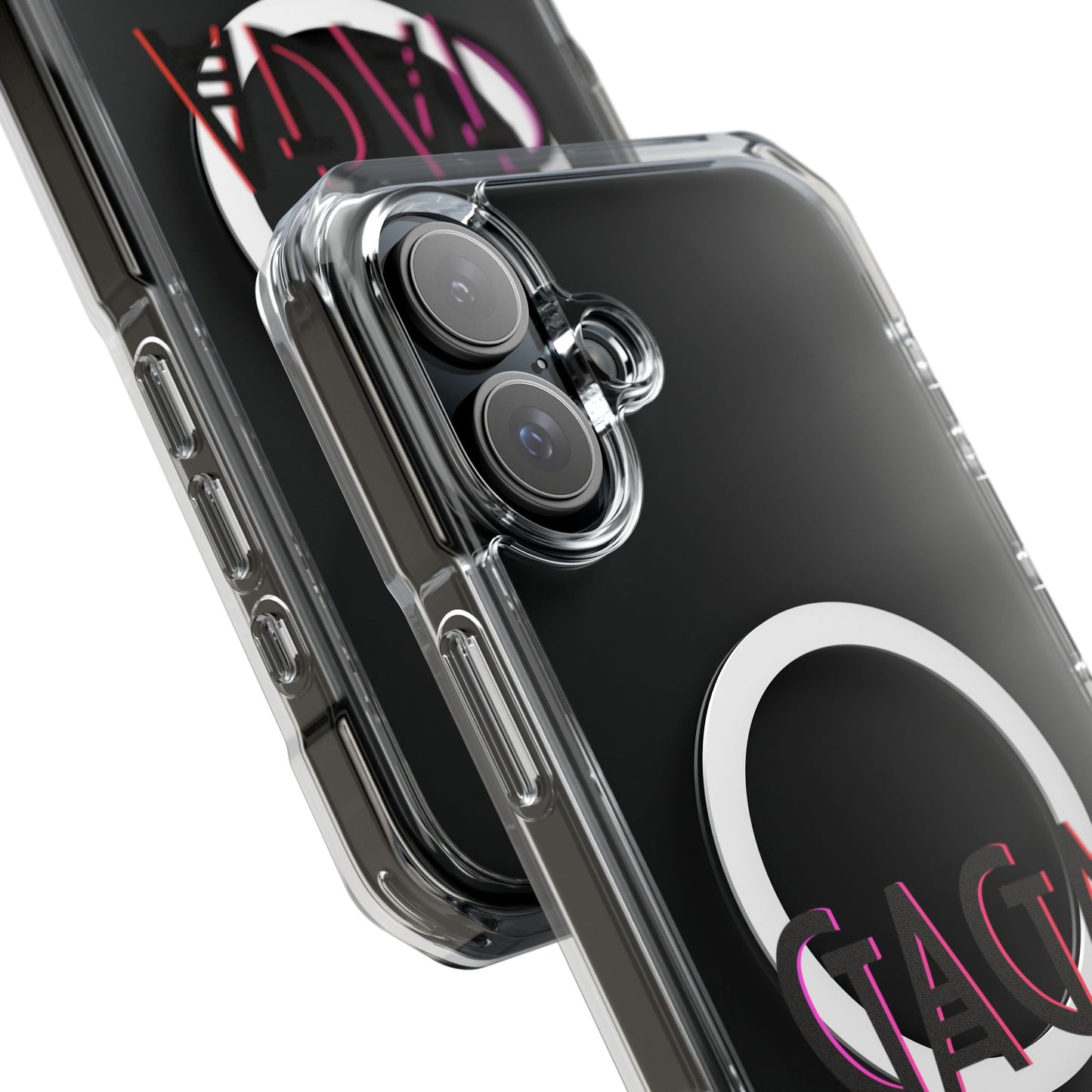 Electric Neon Magnetic clear case