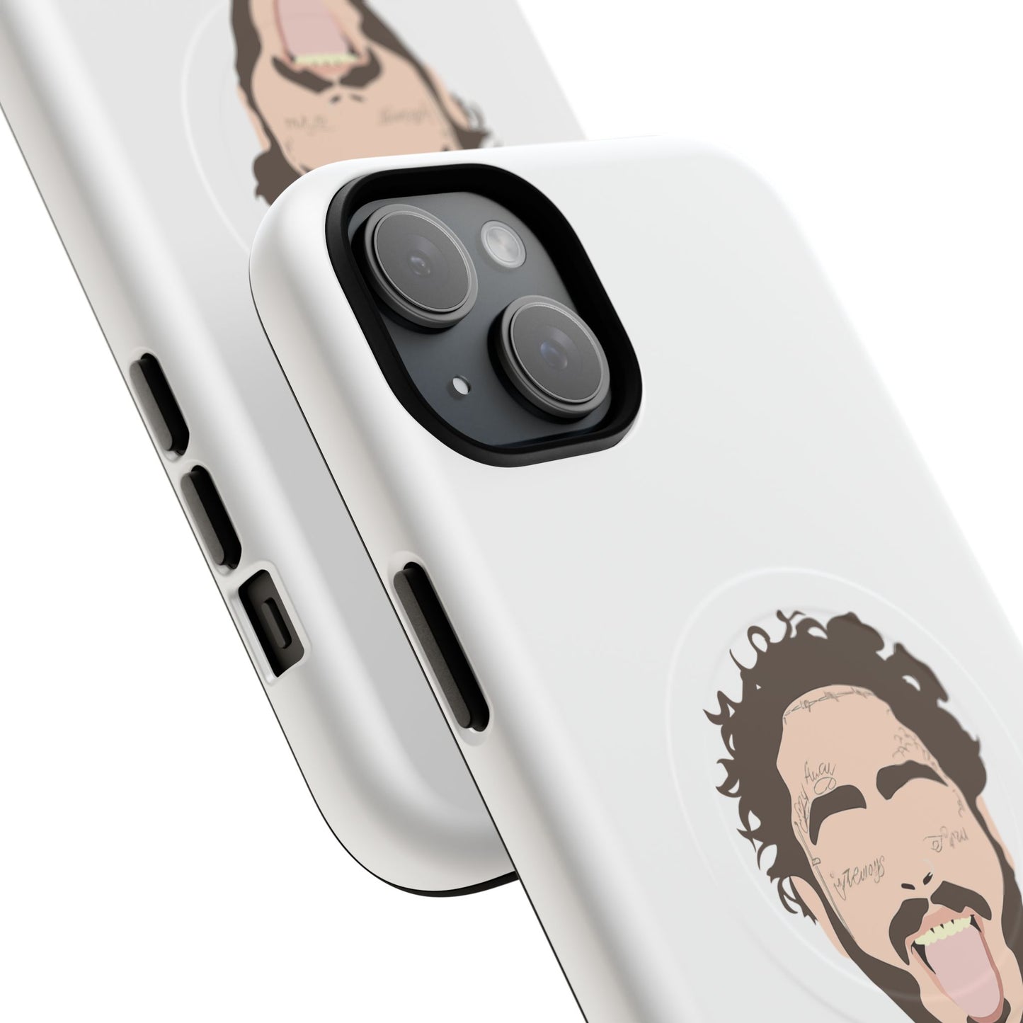 Minimalist Tongue Out Cartoon Face Tough Magnetic Case