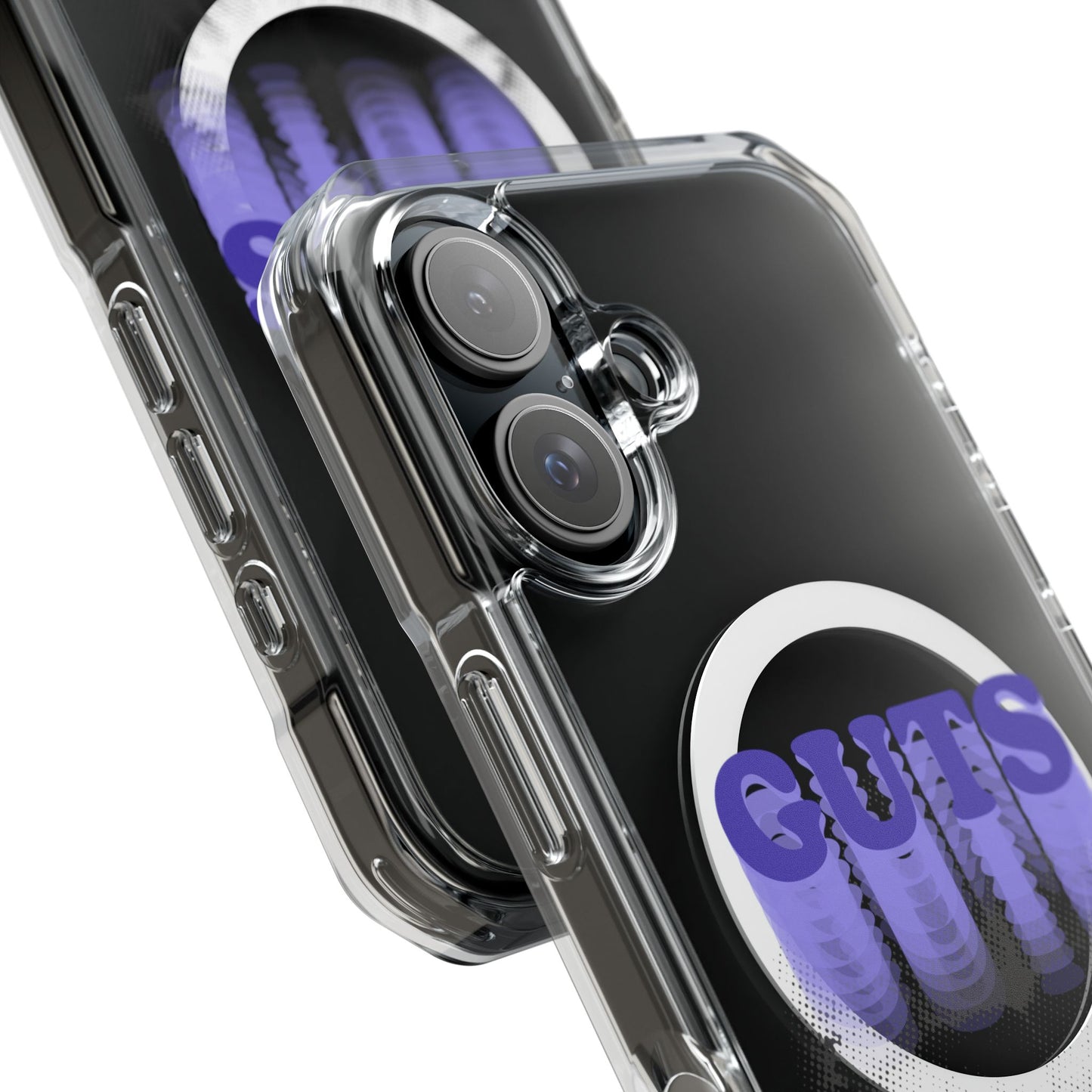 Guts Drip Effect Halftone Magnetic Clear Impact Case