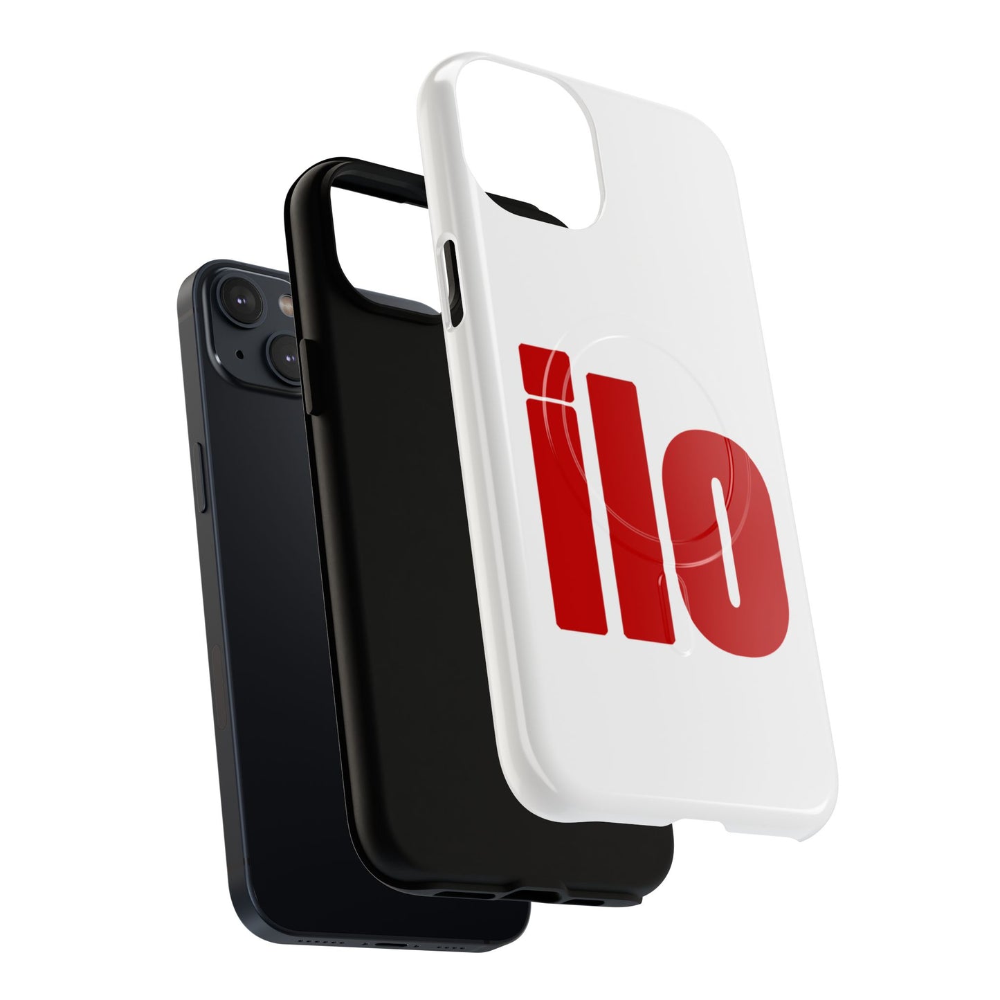 ILO Bold Red Block Tough Magnetic Case