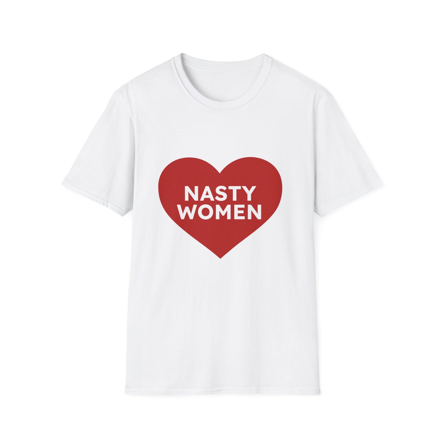 Nasty Women Heart - Unisex Softstyle T-shirt