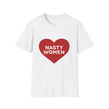 Nasty Women Heart - Unisex Softstyle T-shirt