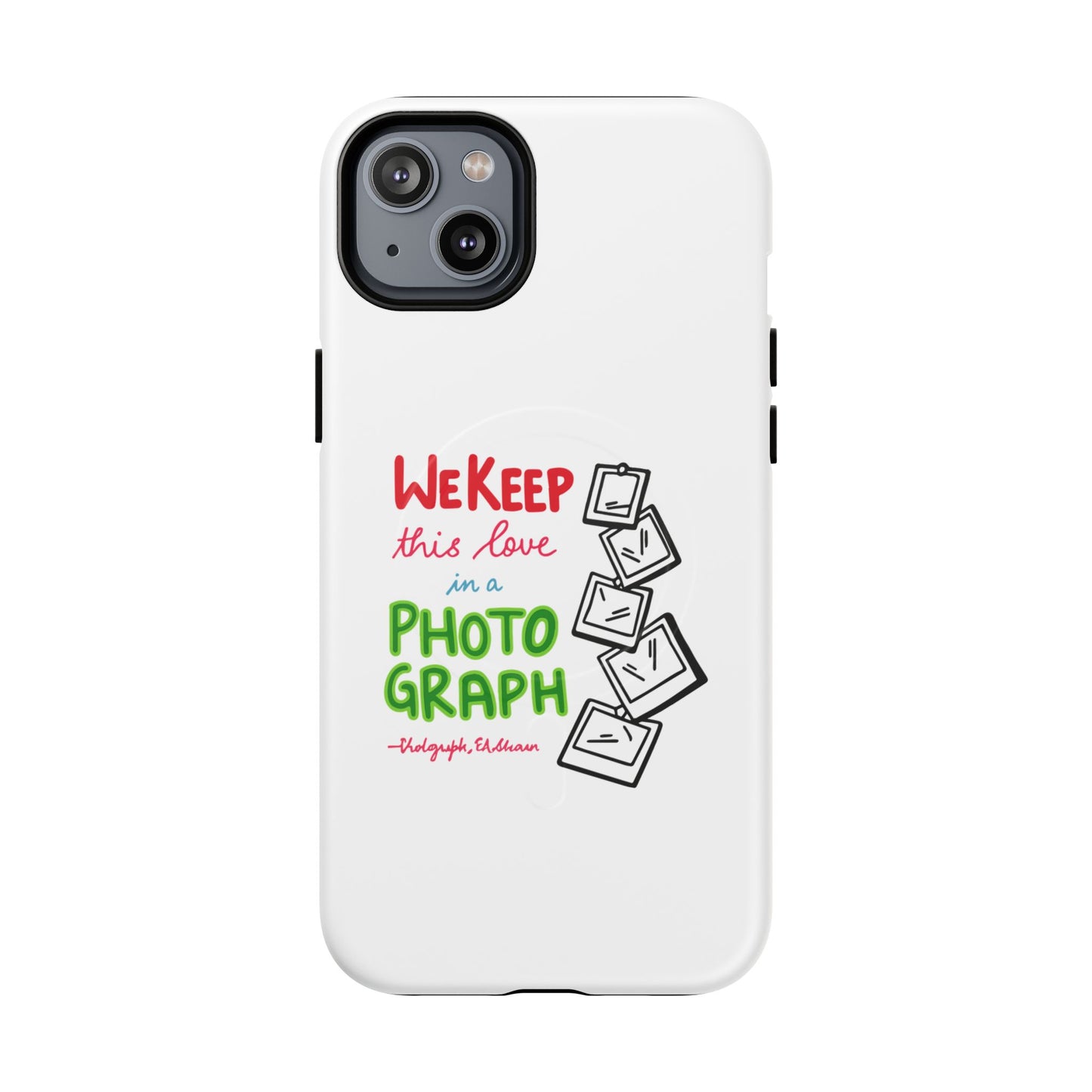White Paw Print Tough Magnetic case