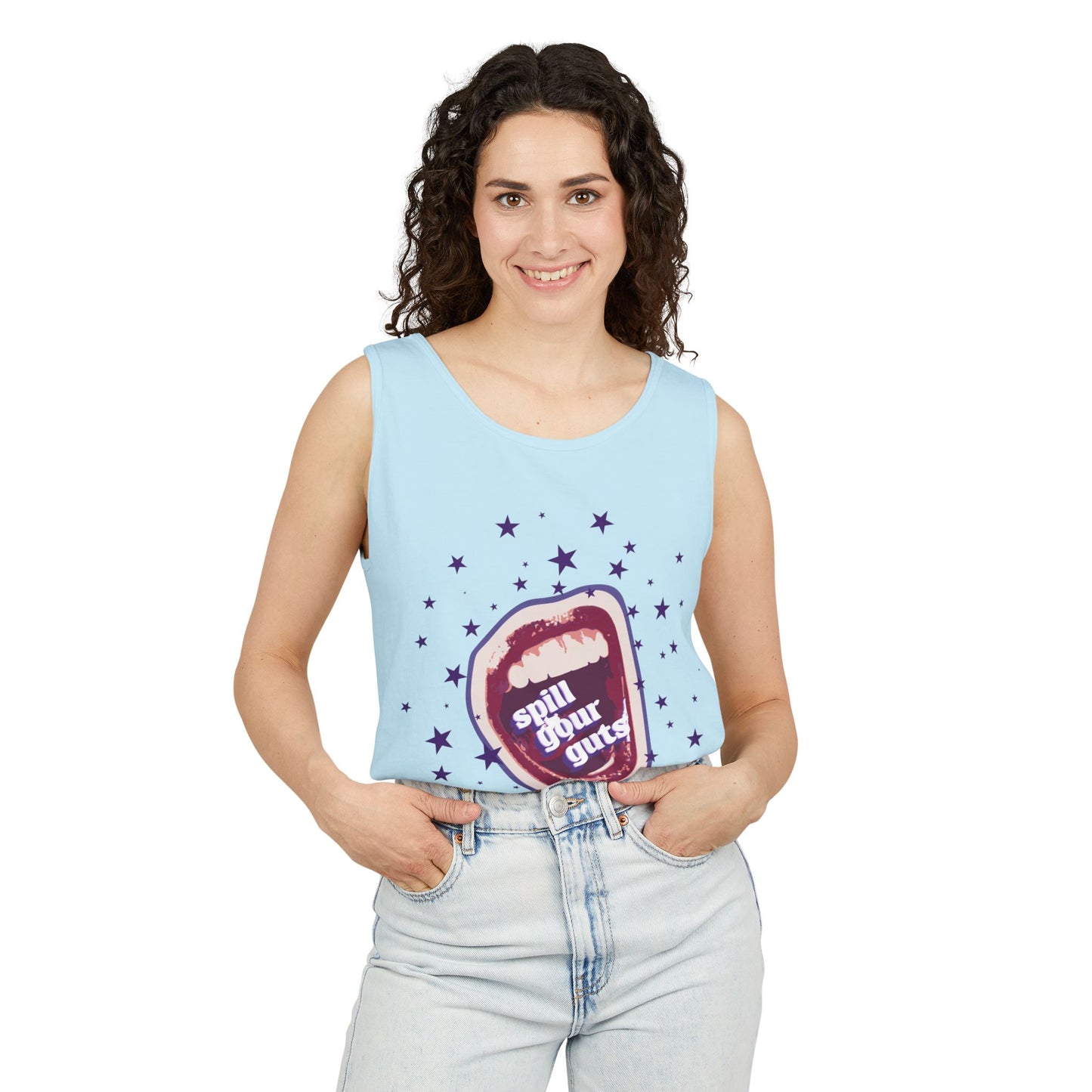 Spill Your Guts Scream-Dyed Tank Top