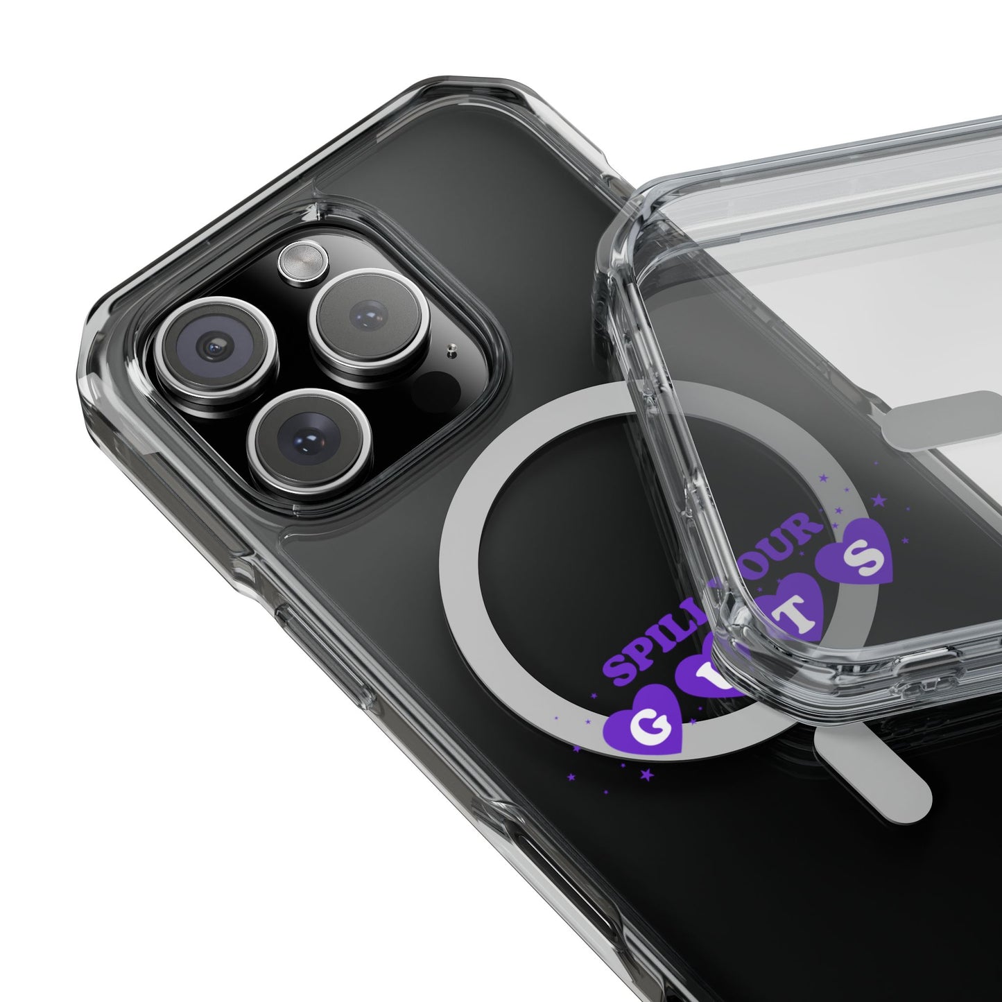 Spill Your Guts Heart Magnetic Clear Impact Case