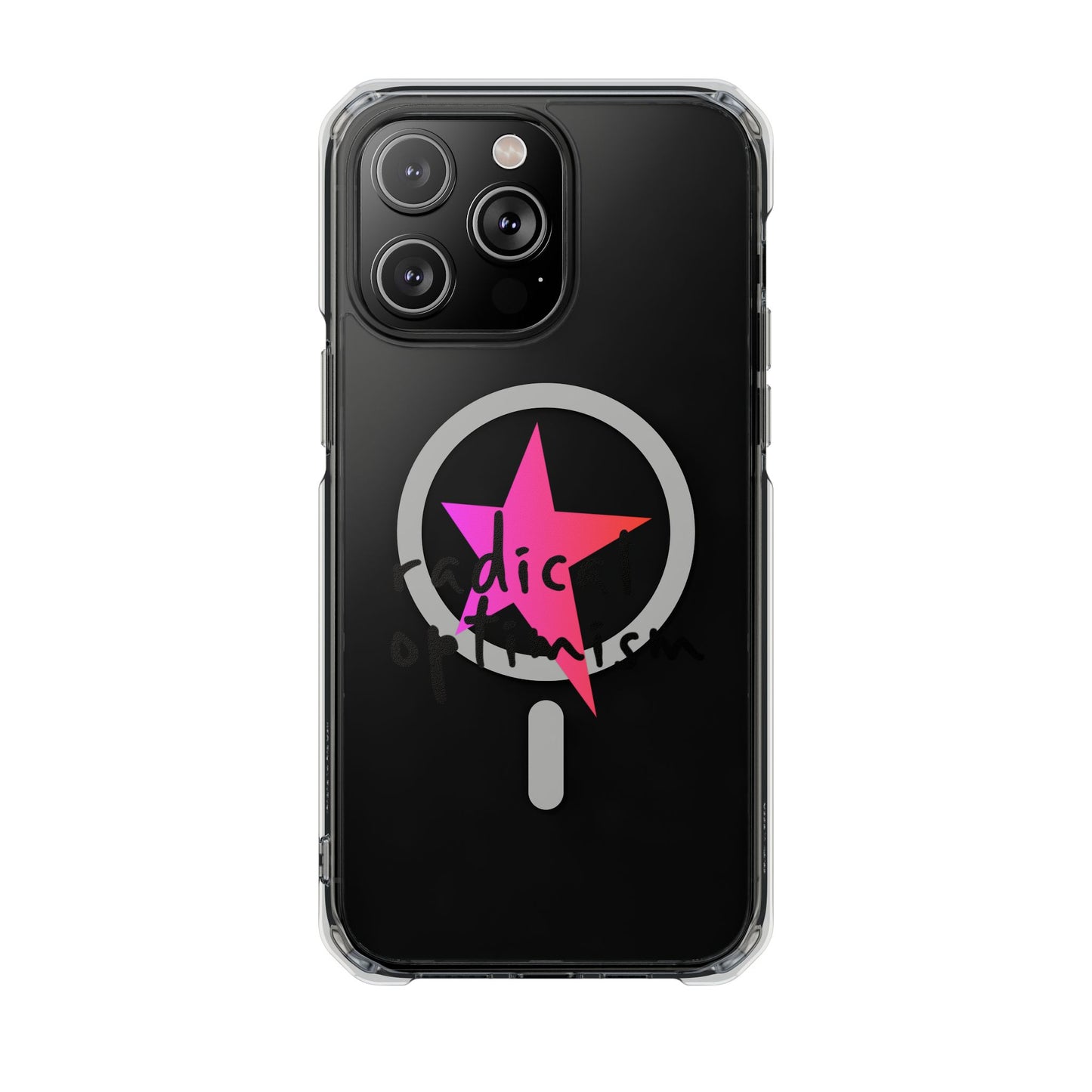 Flame Script Statement Magnetic Clear Impact case