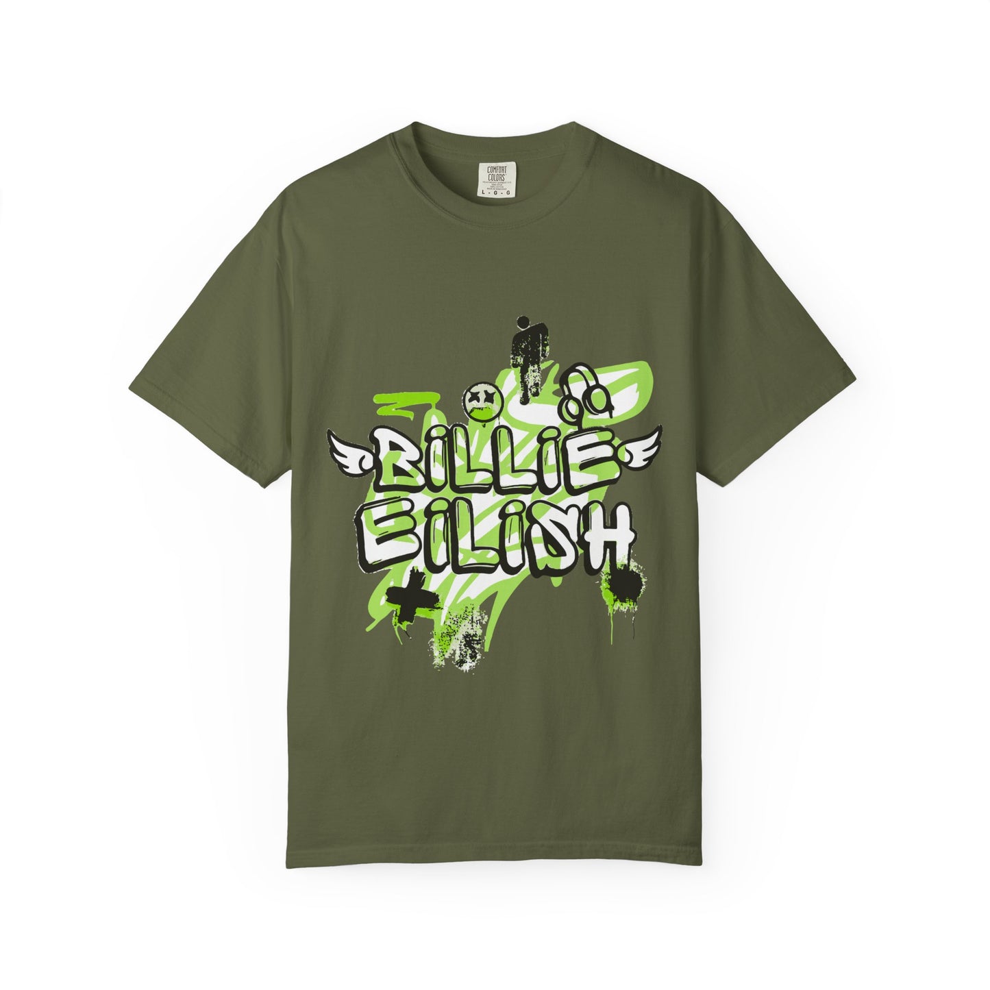 Grunge Angel Graffiti Unisex Dyed T-shirt