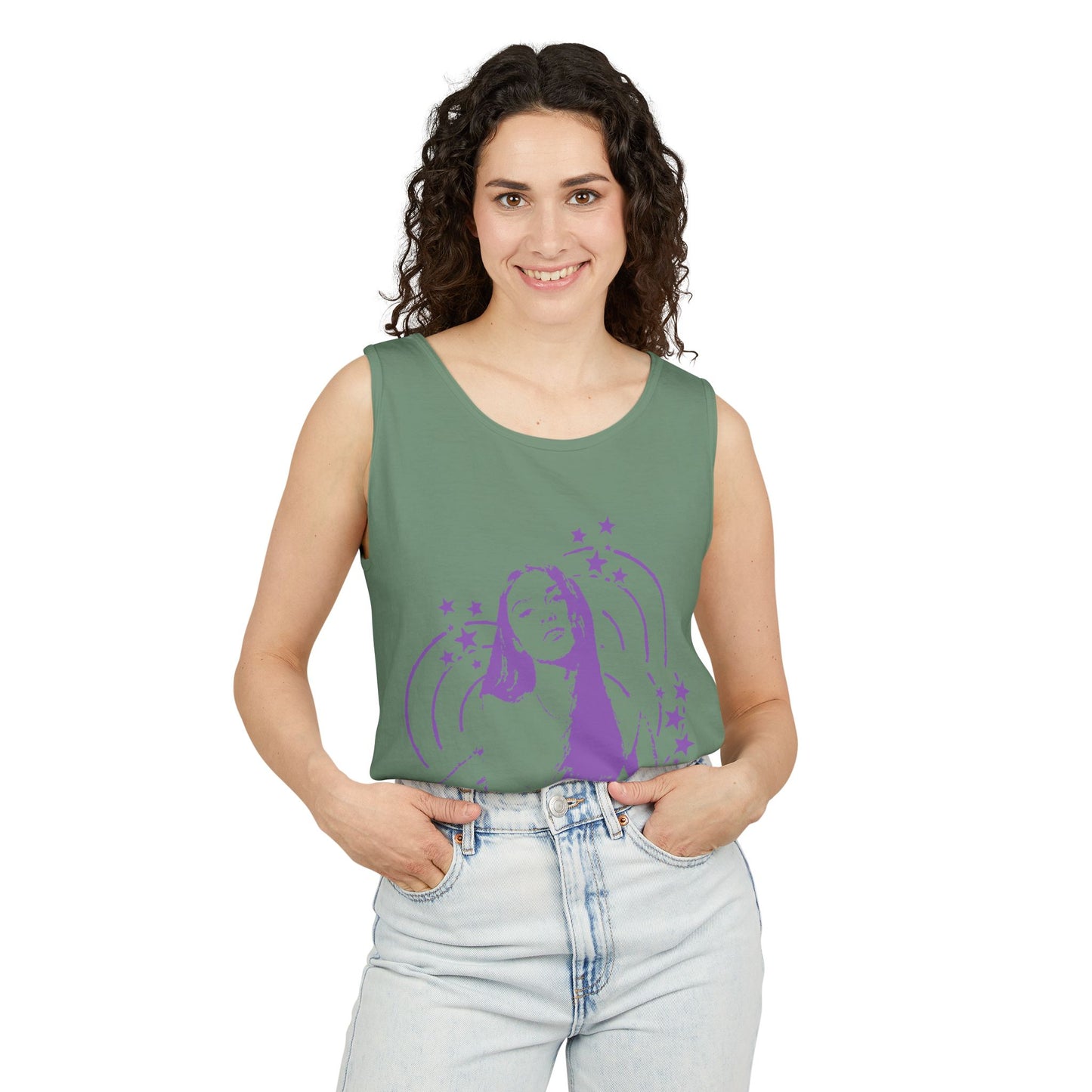 Olivia Rodrigo Star Portrait-Dyed Tank Top