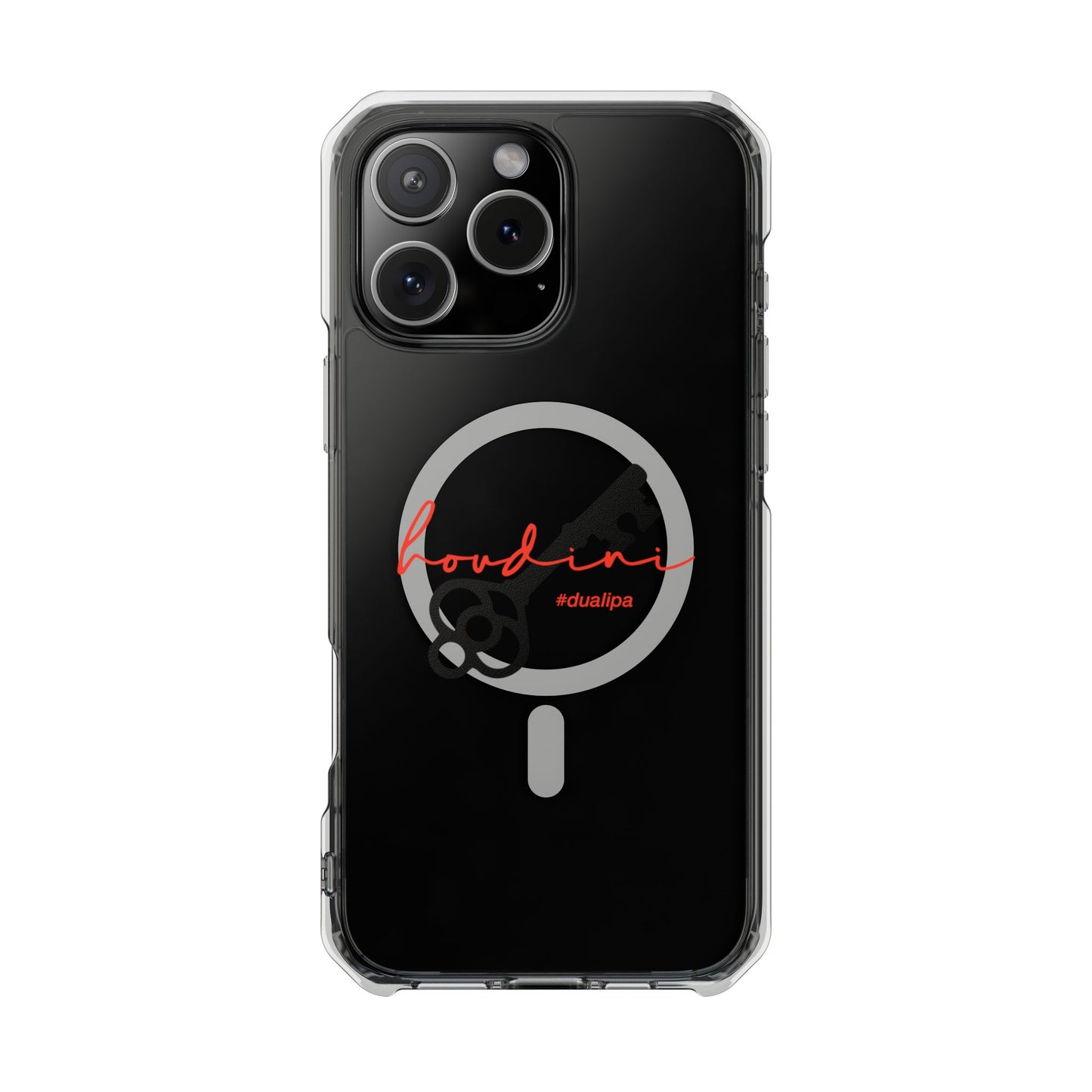 Cursive Spell “Houdini” Magnetic Clear Impact case