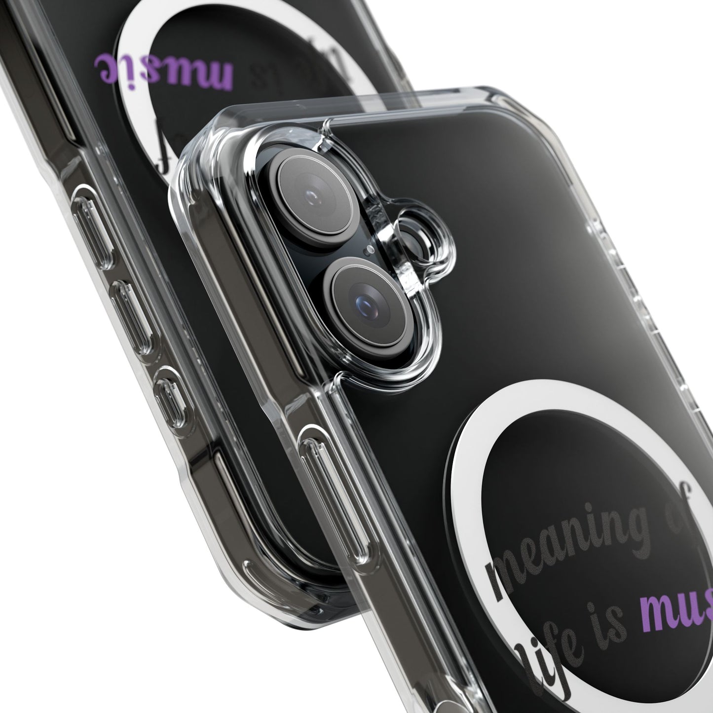 Feel the Music Vibe Magnetic clear Impact Case