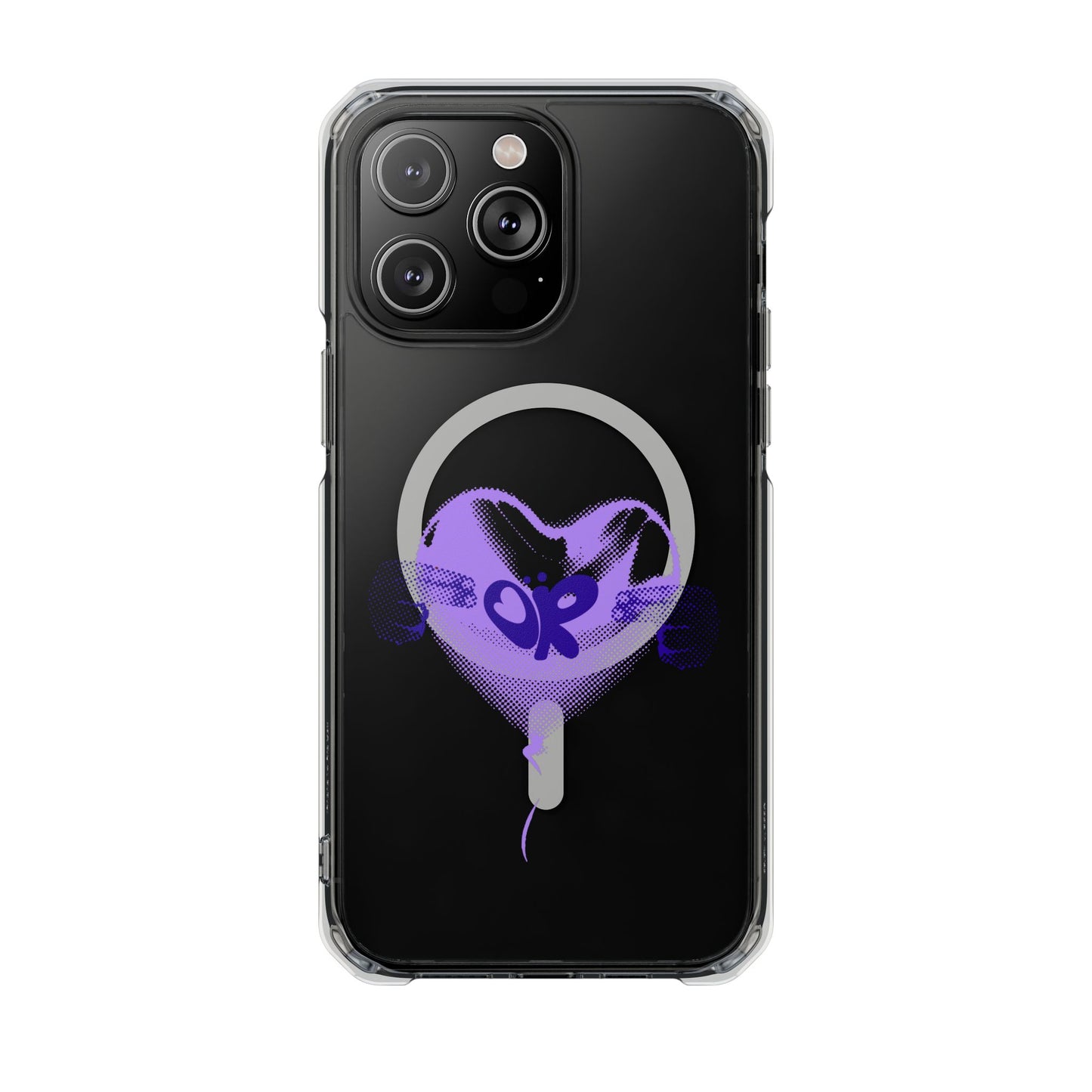 Heart Balloon OR Pop Art Magnetic Clear Impact Case