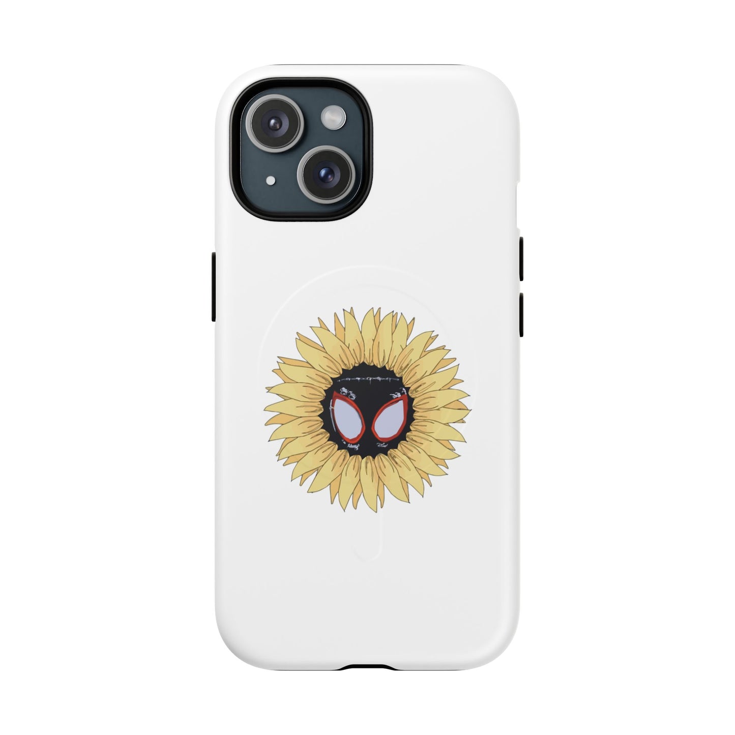 Sunflower Mask Illustration Tough Magnetic Case