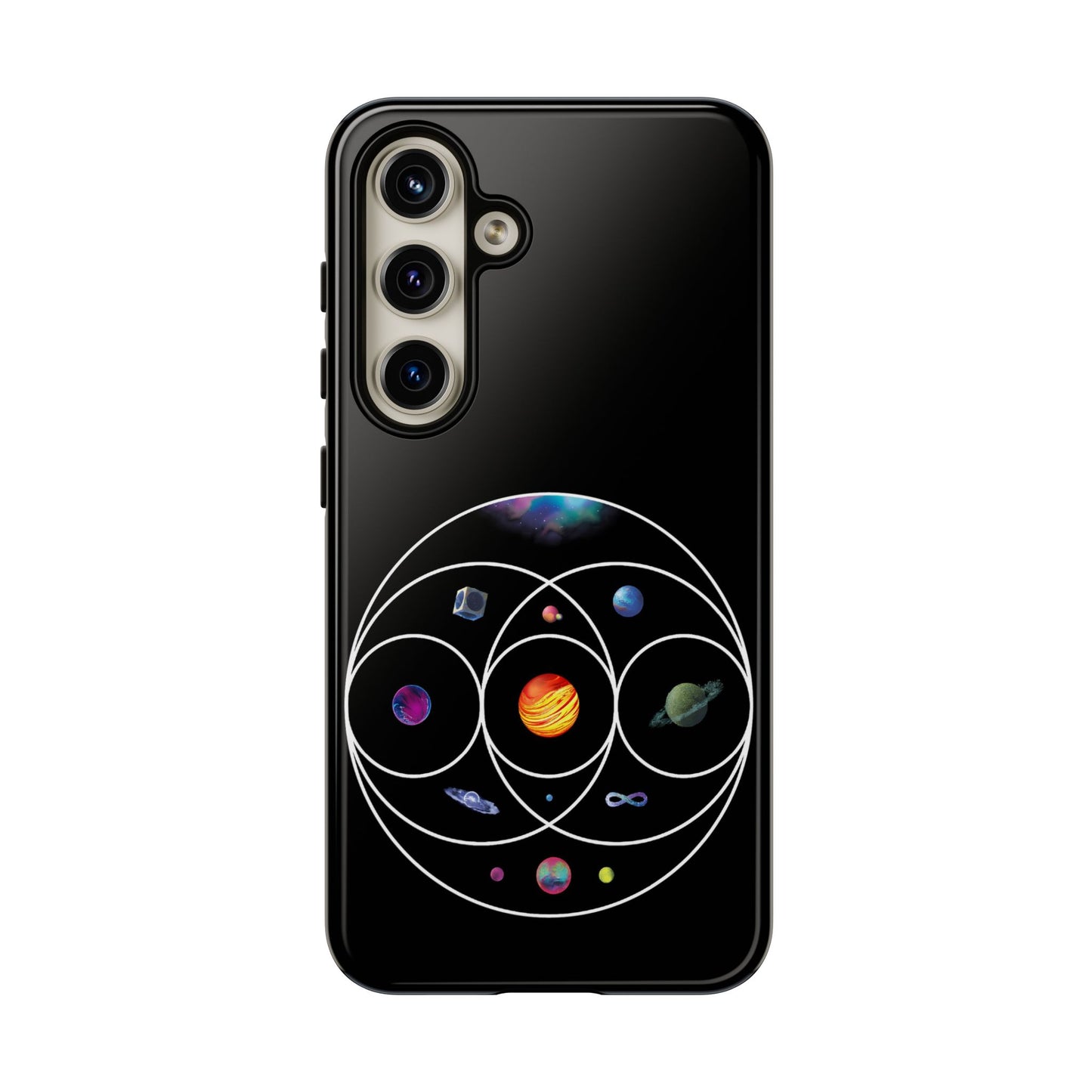 Premium Tough Case for Samsung S21 to S25 Ultra Showcasing Coldplay’s Illustration Concept