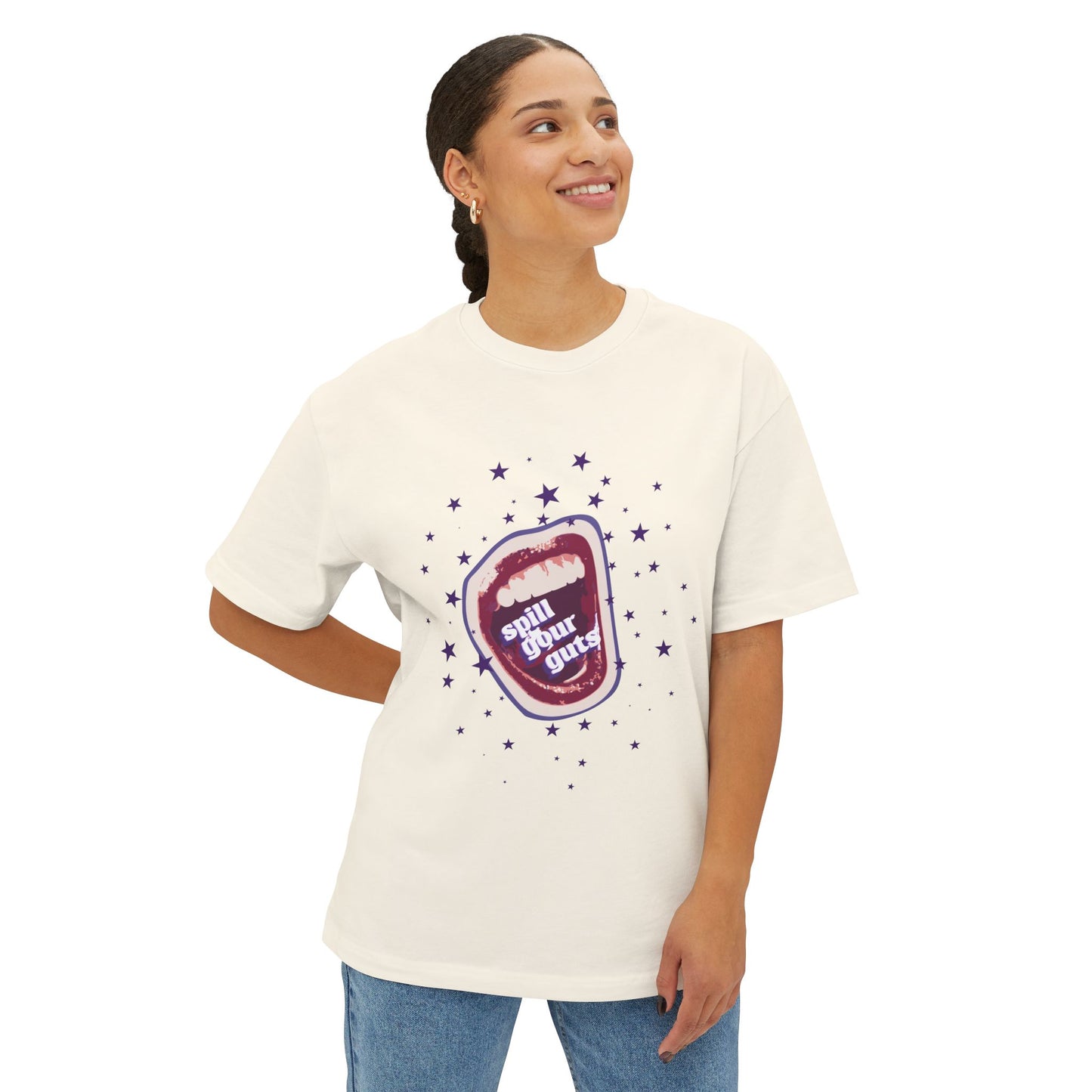 Spill Your Guts Scream-Oversized Tee