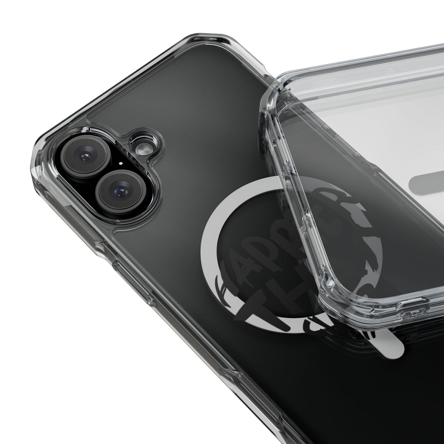 Happier Heart Lettering Magnetic Clear Impact Case