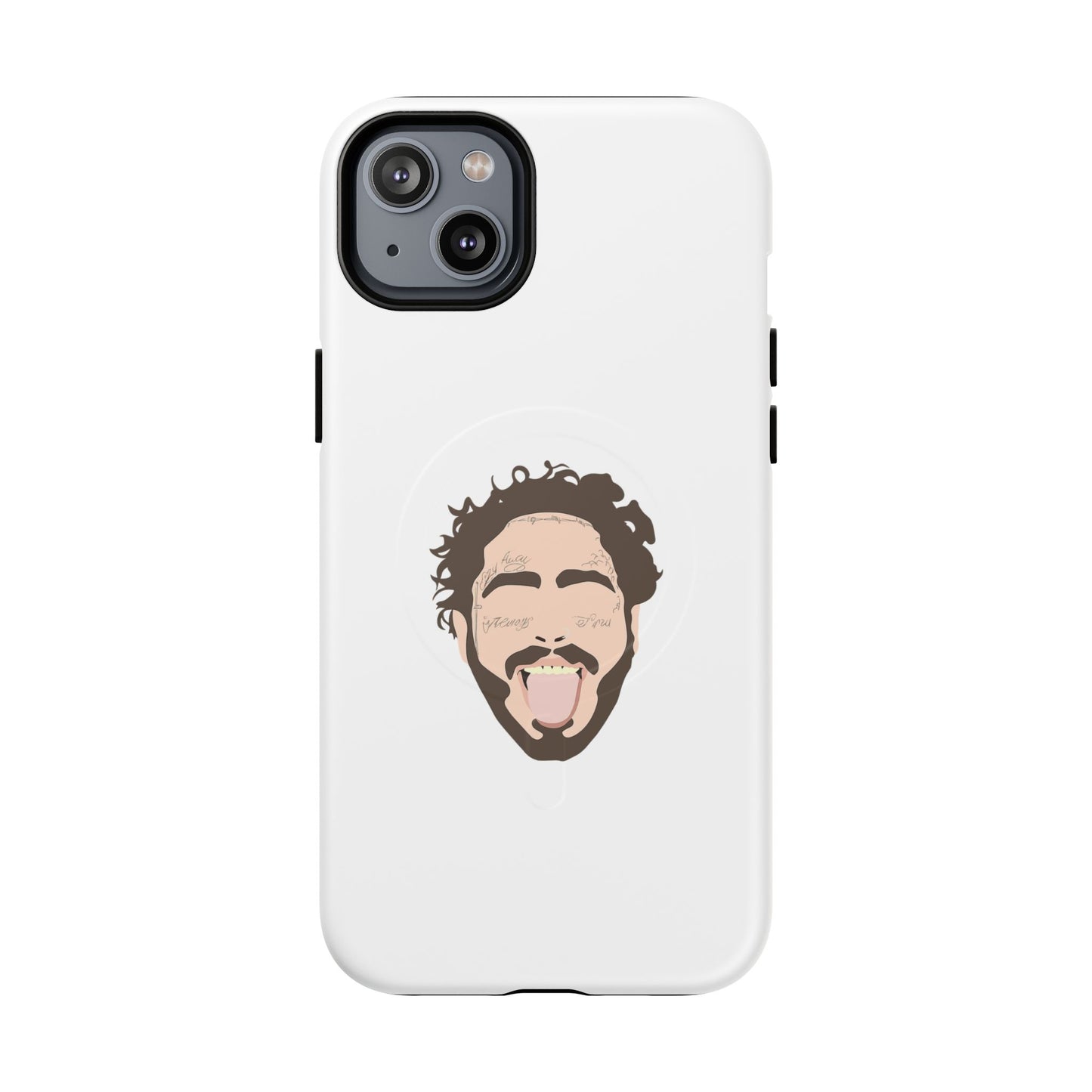 Minimalist Tongue Out Cartoon Face Tough Magnetic Case