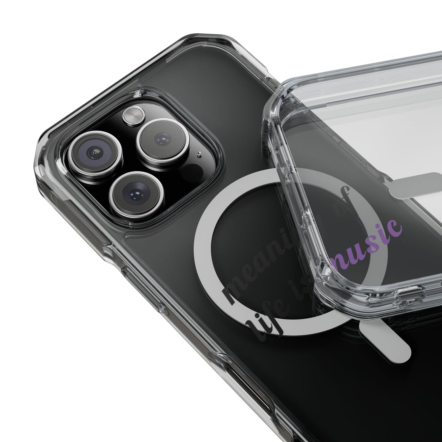 Feel the Music Vibe Magnetic clear Impact Case