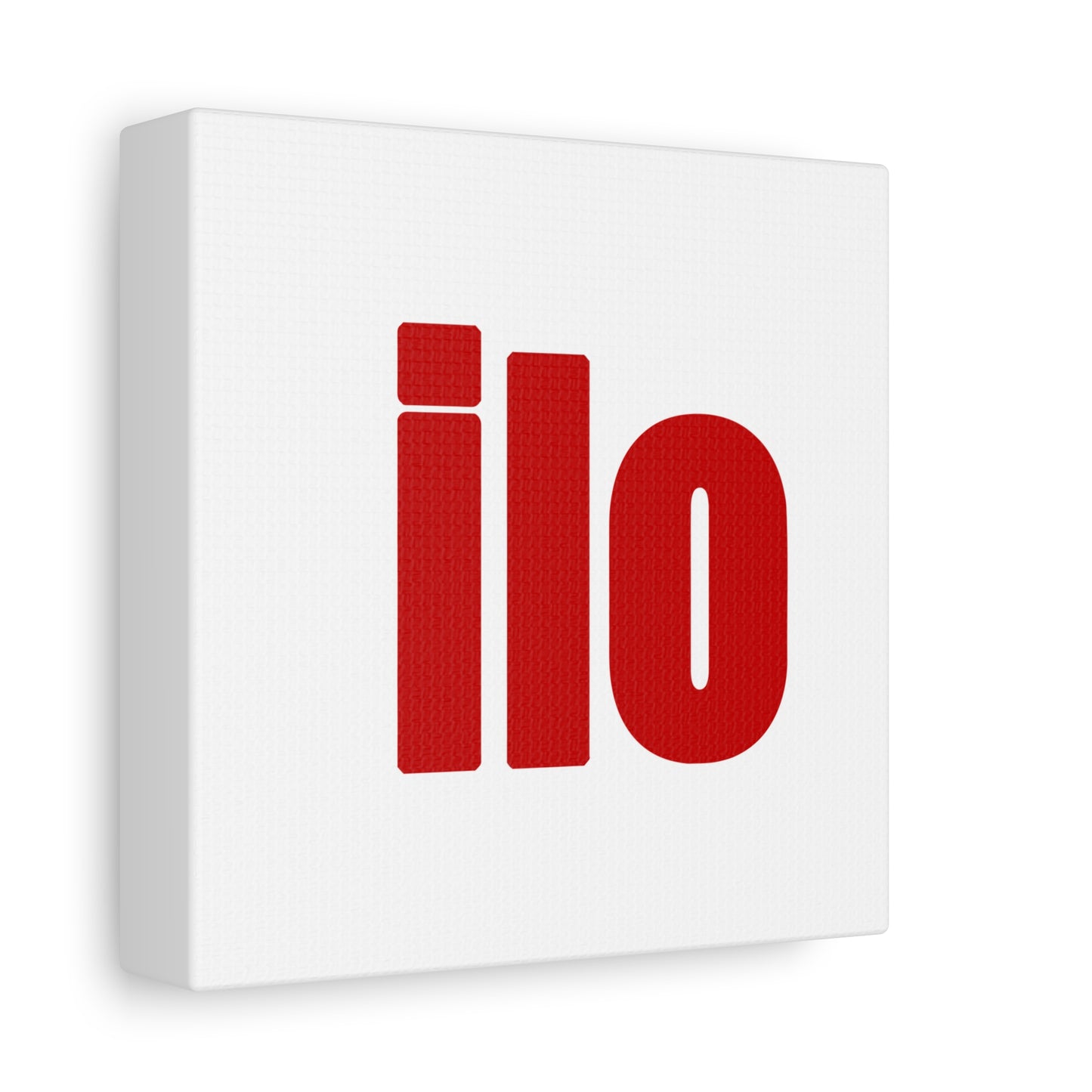 ILO Bold Red Block Matte Canvas