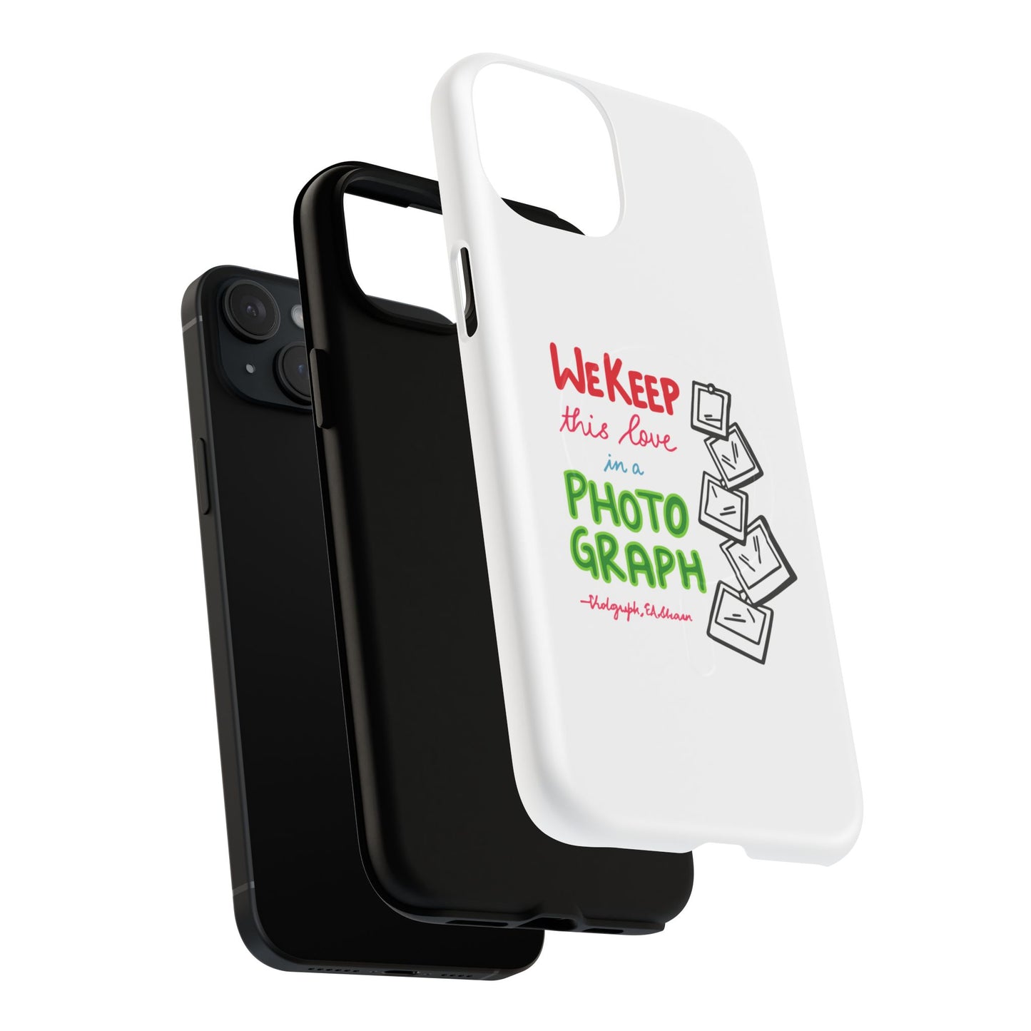 White Paw Print Tough Magnetic case