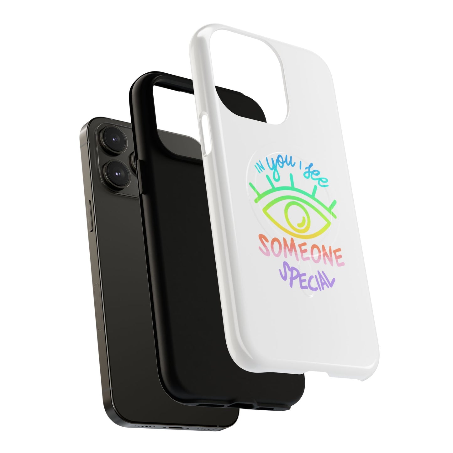Vibrant Eye and Text Tough Magnetic Case